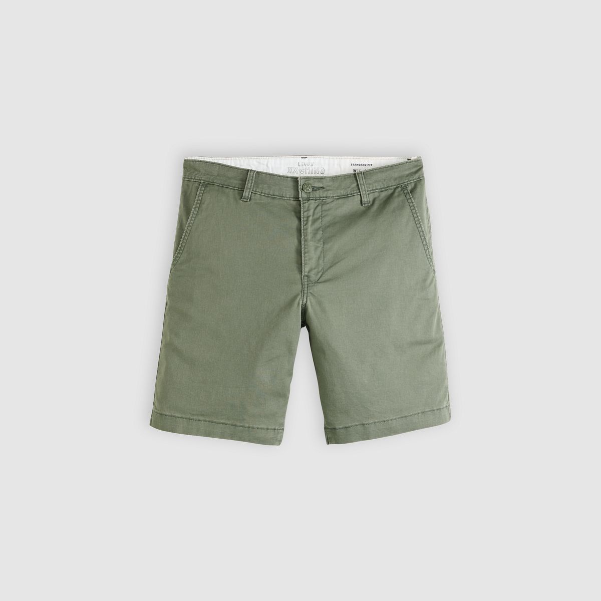 XX Chino Lightweight Linen Blend 9" Men's Shorts — Kambaba - Grey