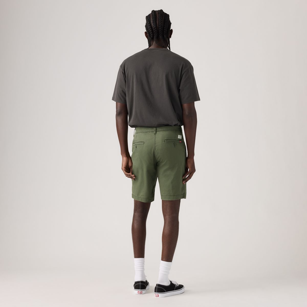 XX Chino Lightweight Linen Blend 9" Men's Shorts — Kambaba - Grey