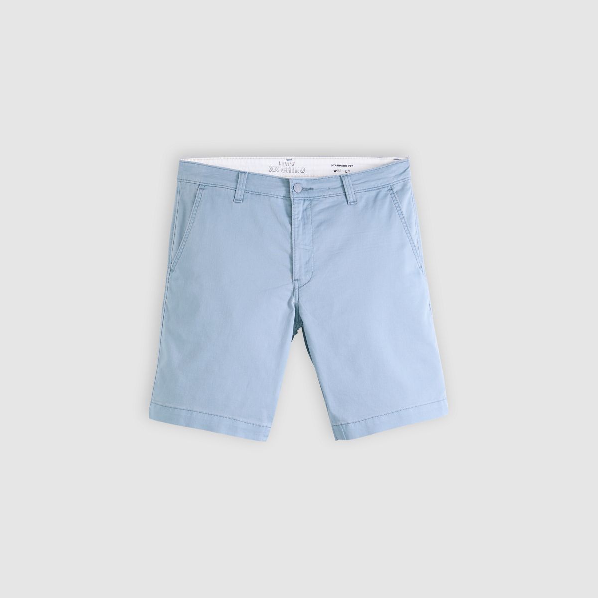 XX Chino Lightweight Linen Blend 9" Men's Shorts — Kano Blue - Blue