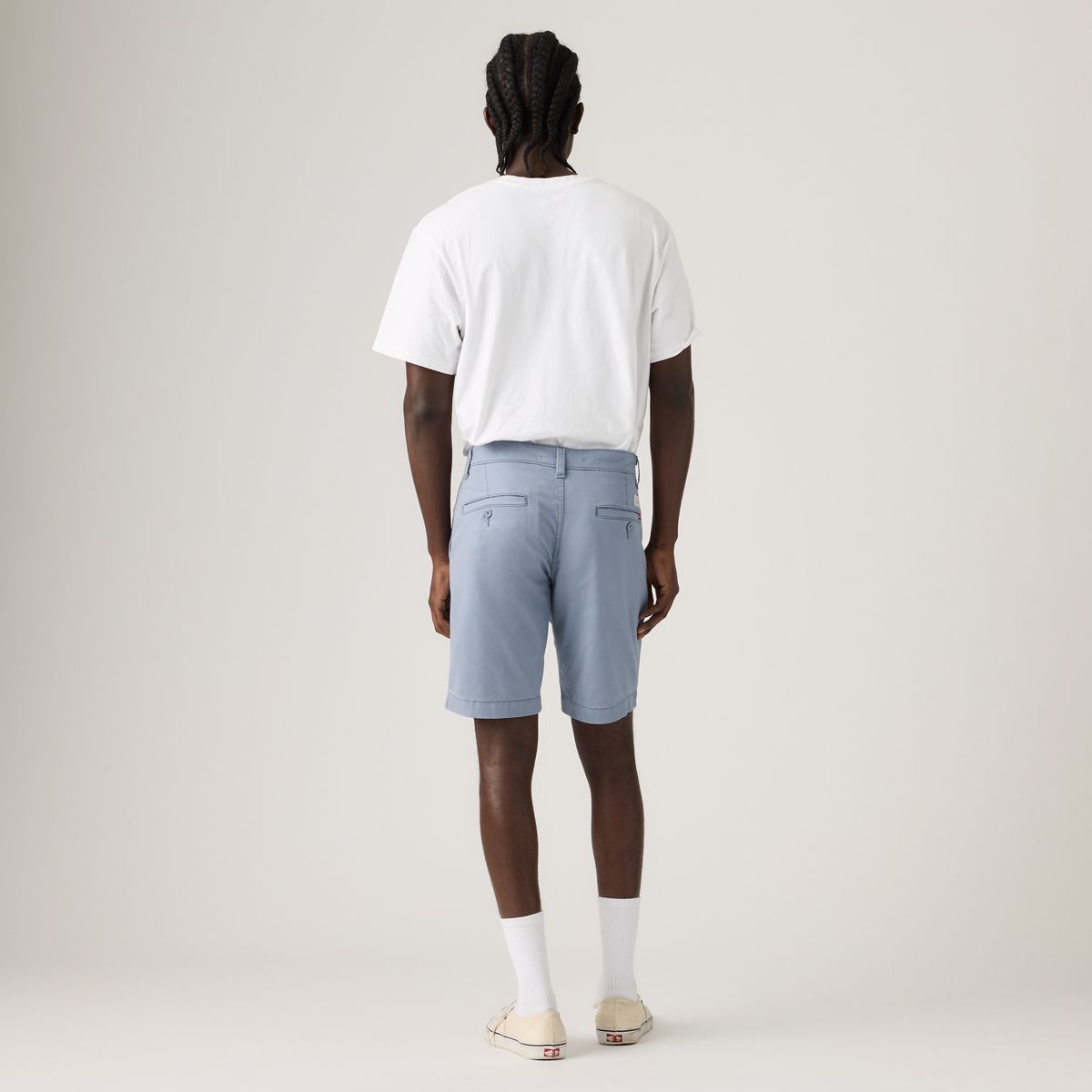 XX Chino Lightweight Linen Blend 9" Men's Shorts — Kano Blue - Blue