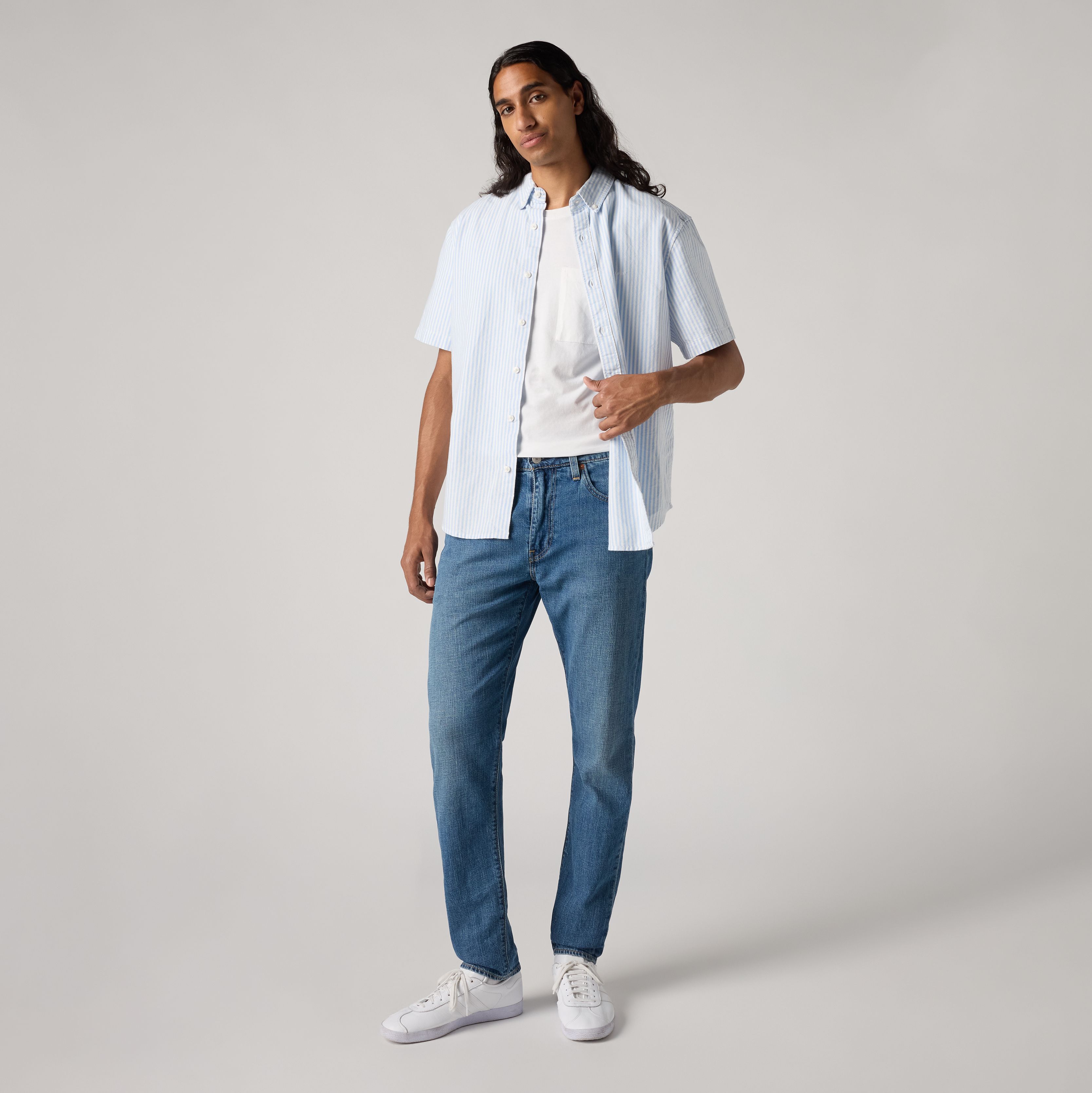 512™ Slim Taper Lightweight Linen+ Denim Jeans 1