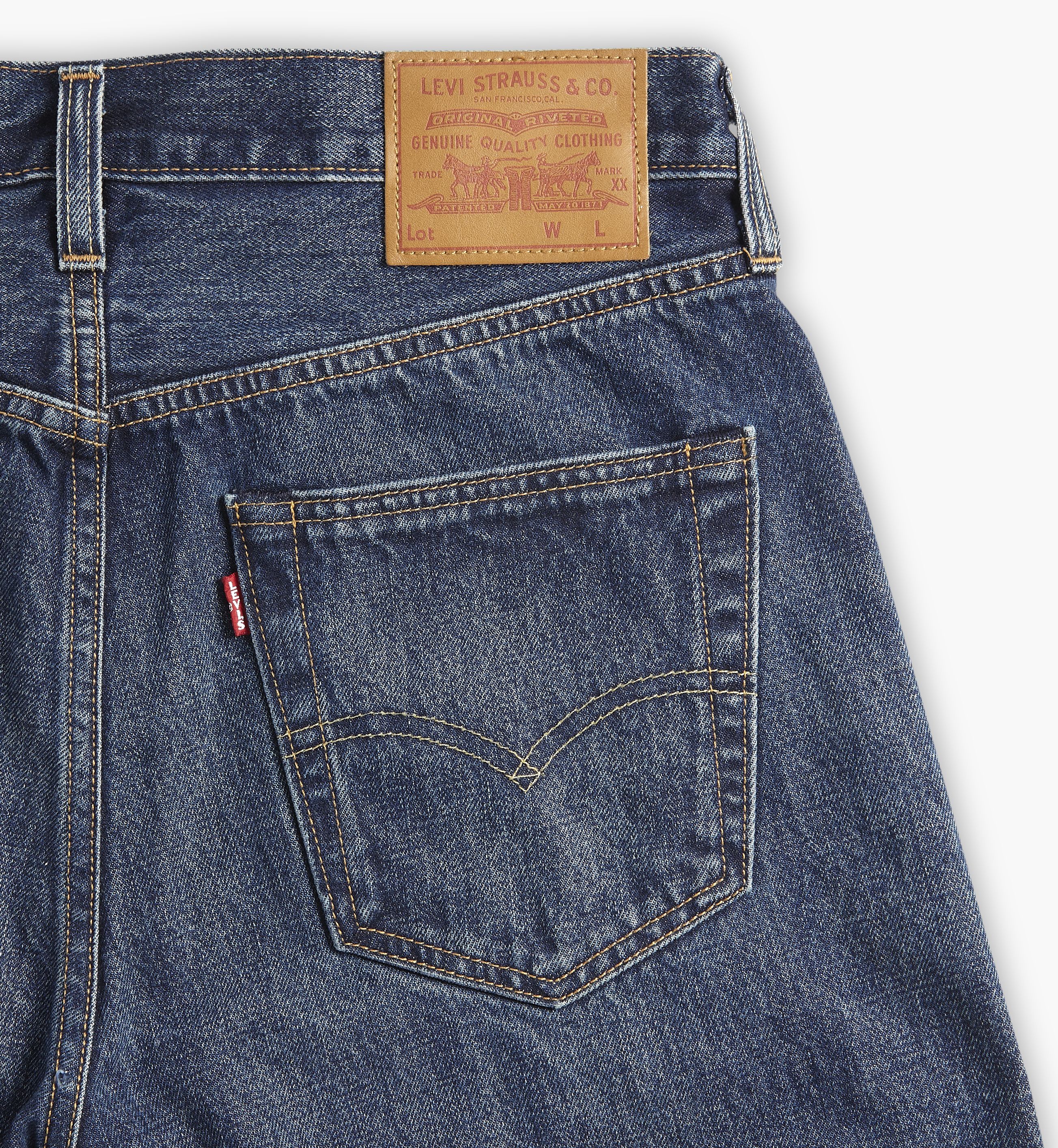 501® Slim Taper Fit Selvedge Men's Jeans - Dark Wash | Levi's® US