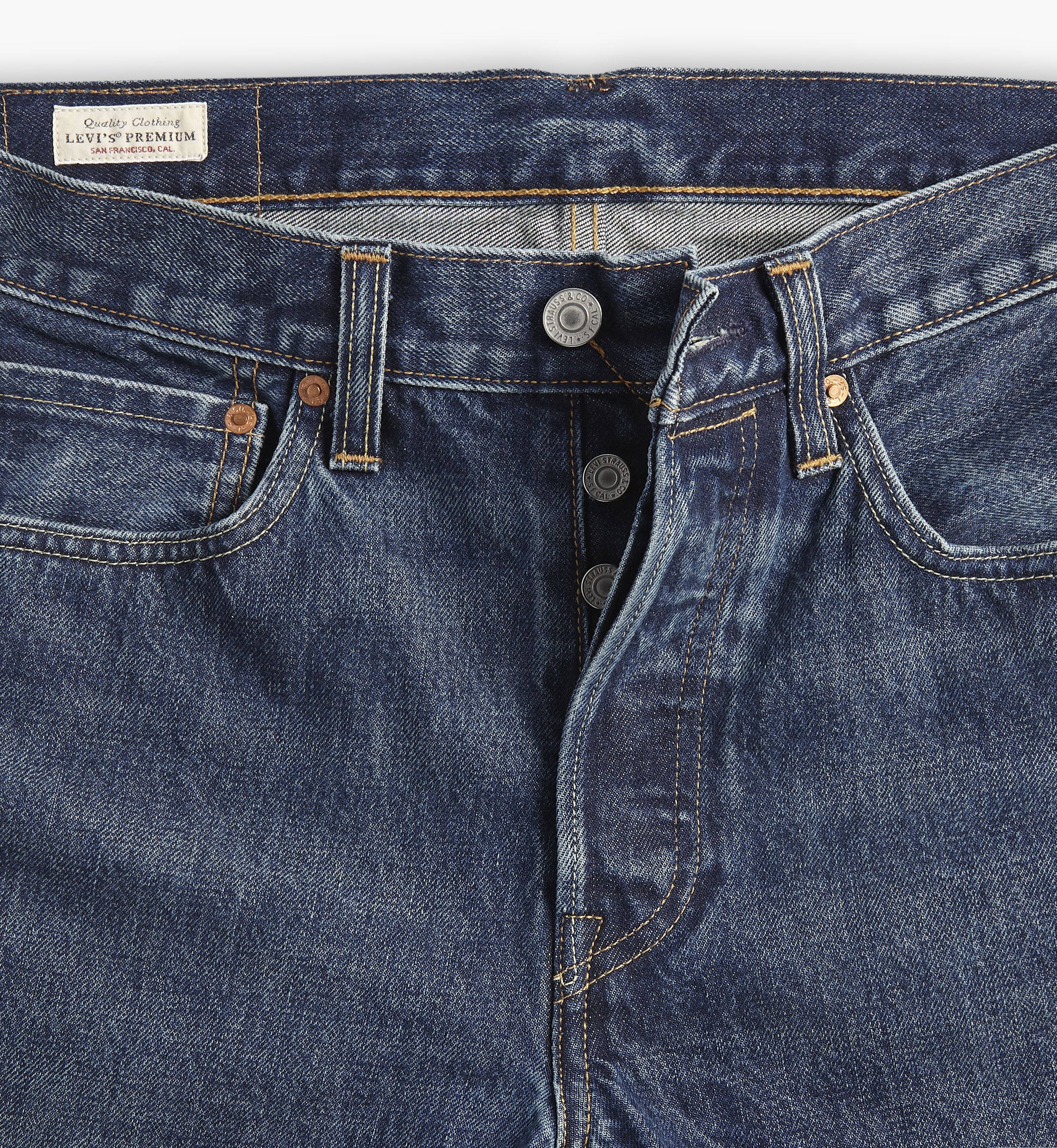 501® Slim Taper Fit Selvedge Men's Jeans - Dark Wash | Levi's® US