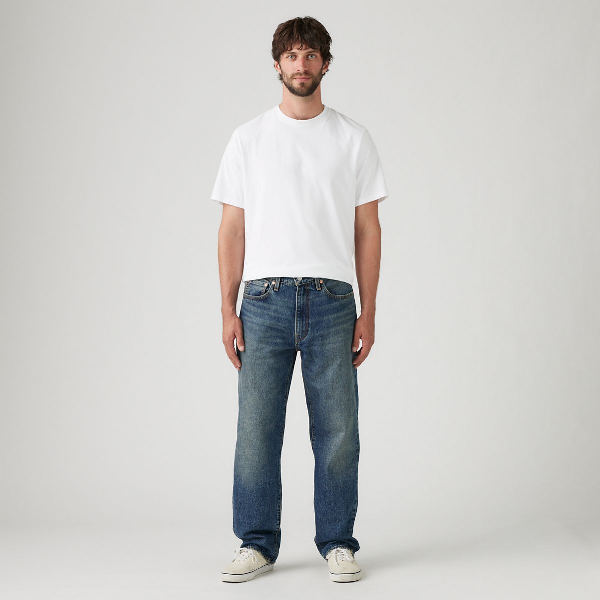 568™ Loose Straight Men's Jeans — Aisle Seat - Dark Wash - Non-Stretch