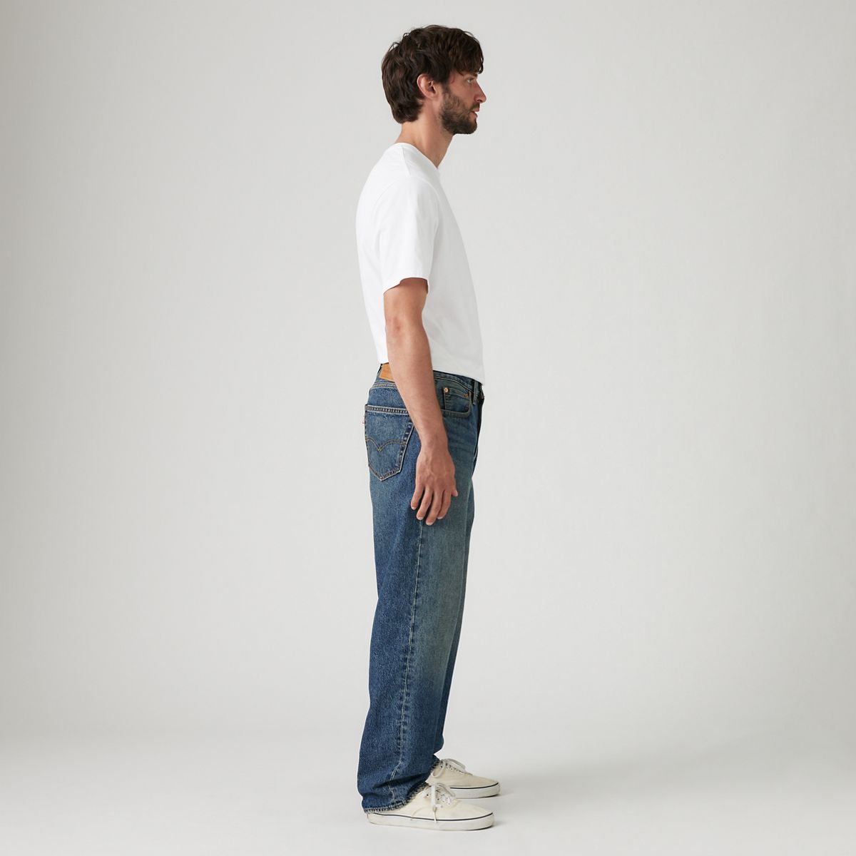 568™ Loose Straight Men's Jeans — Aisle Seat - Dark Wash - Non-Stretch