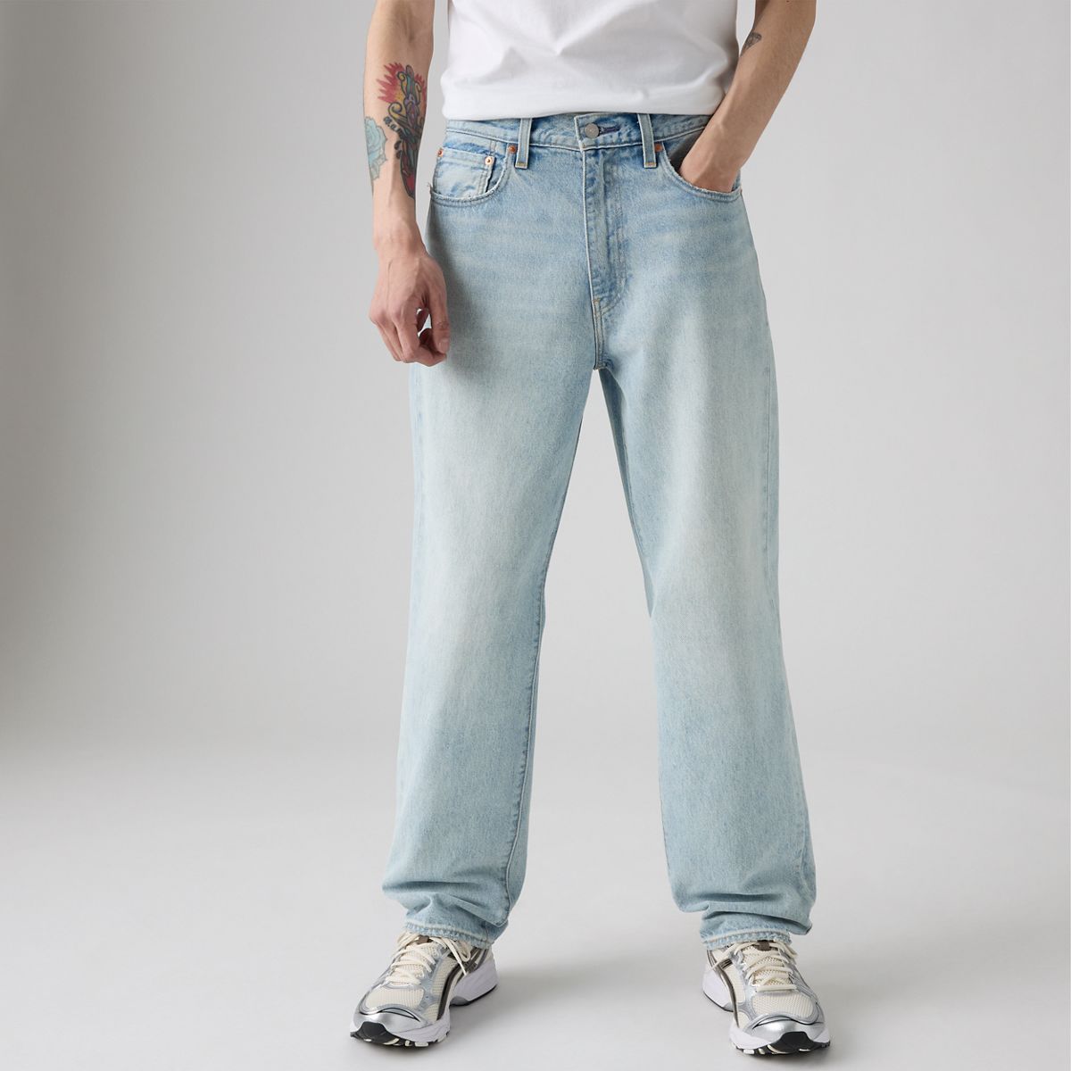568™ Loose Straight Men's Jeans — Baby Blue Essentials - Light Wash