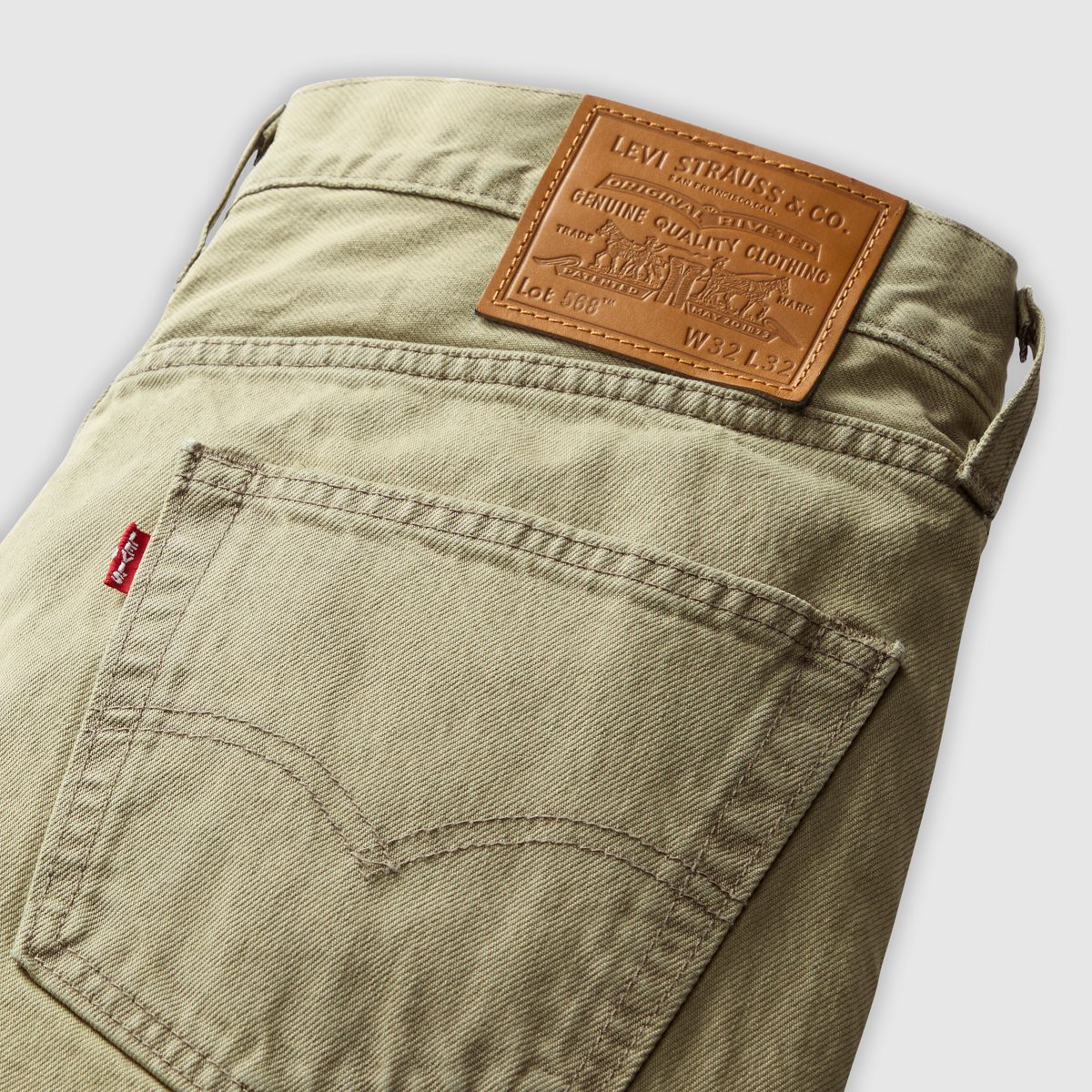 568™ Loose Straight Men's Jeans — Overland Trek Od - Green