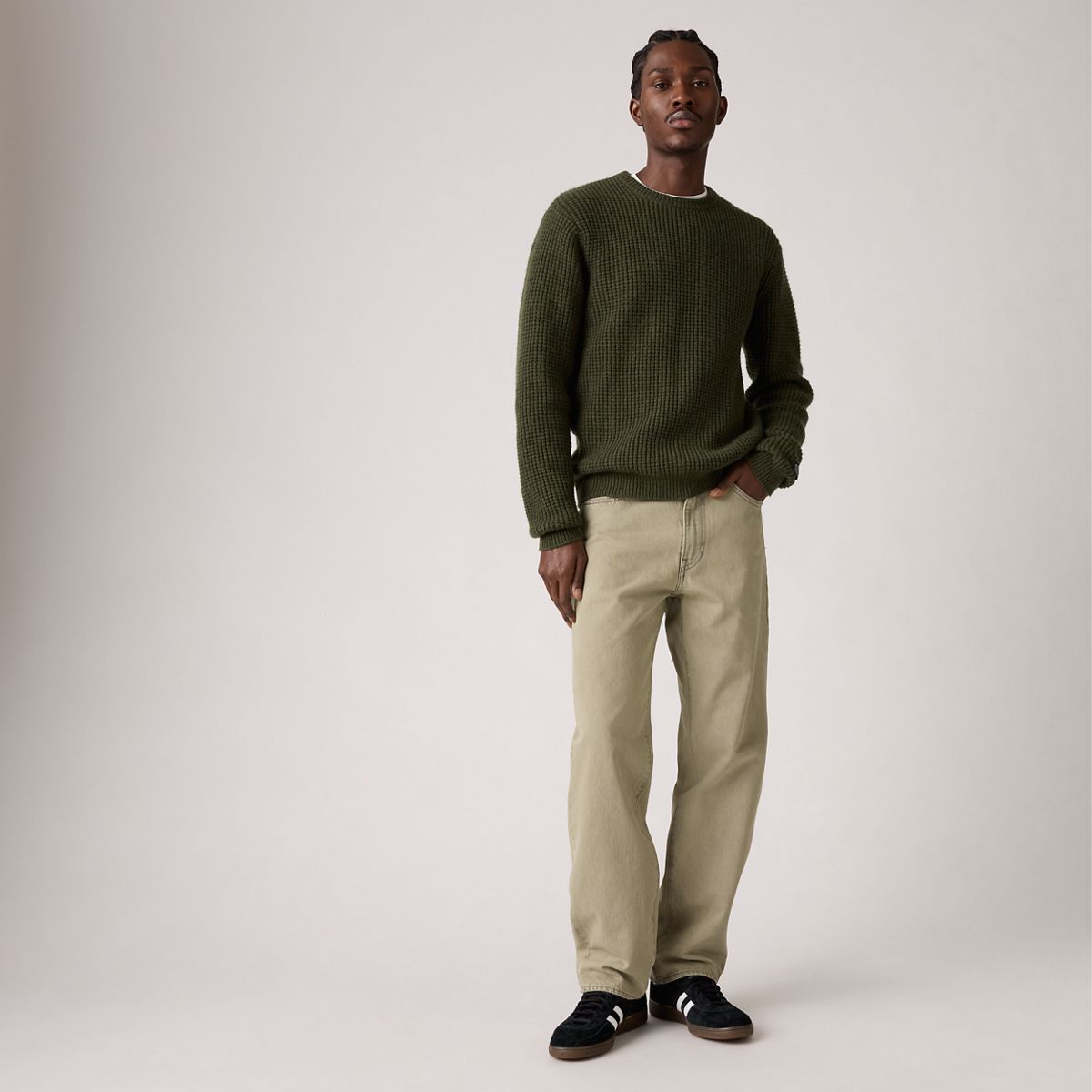 568™ Loose Straight Men's Jeans — Overland Trek Od - Green