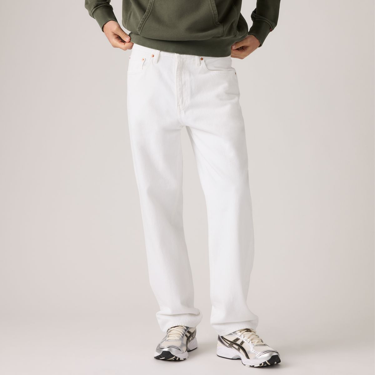 568™ Loose Straight Men's Jeans — White Paper - White