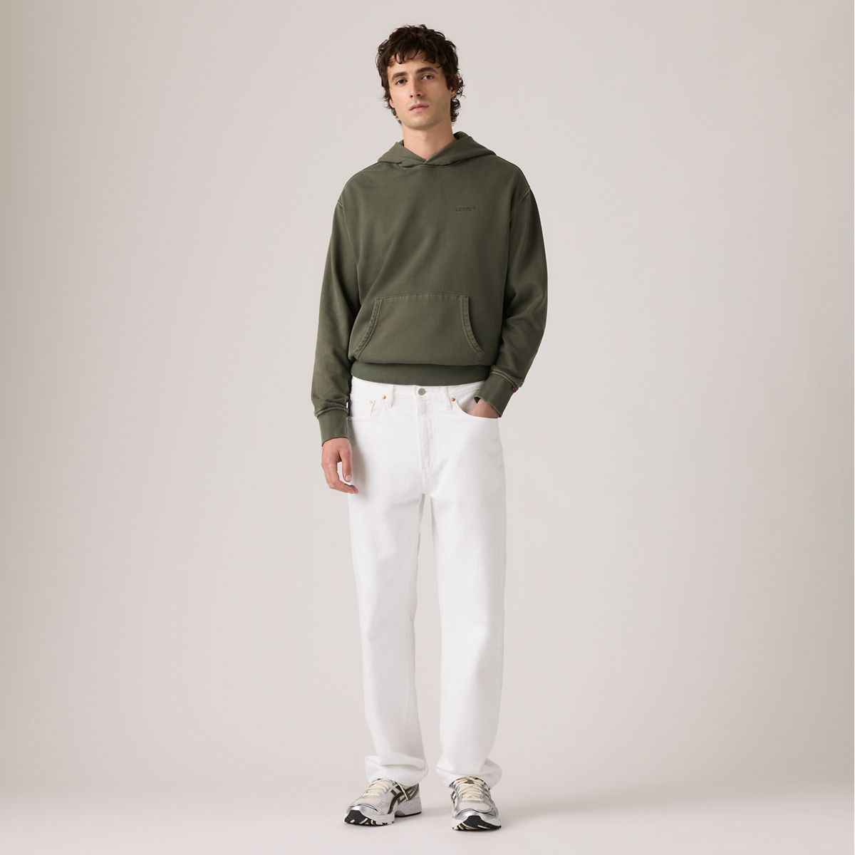 568™ Loose Straight Men's Jeans — White Paper - White