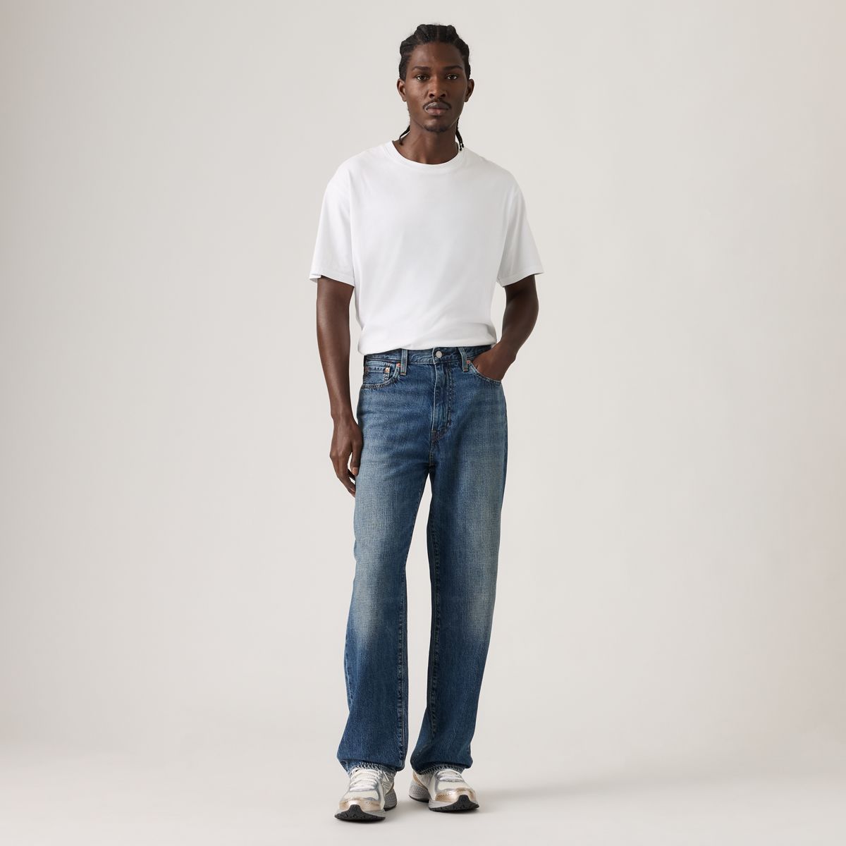 568™ Loose Linen+ Denim Men's Jeans — How You Feel Lightweight - Dark Wash