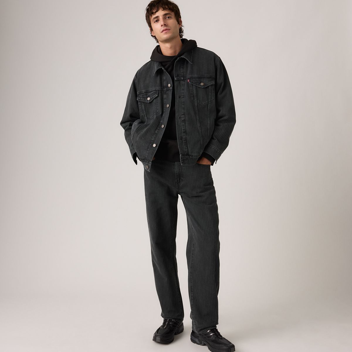 568™ Loose Straight Men's Jeans — Onyx Badge - Black
