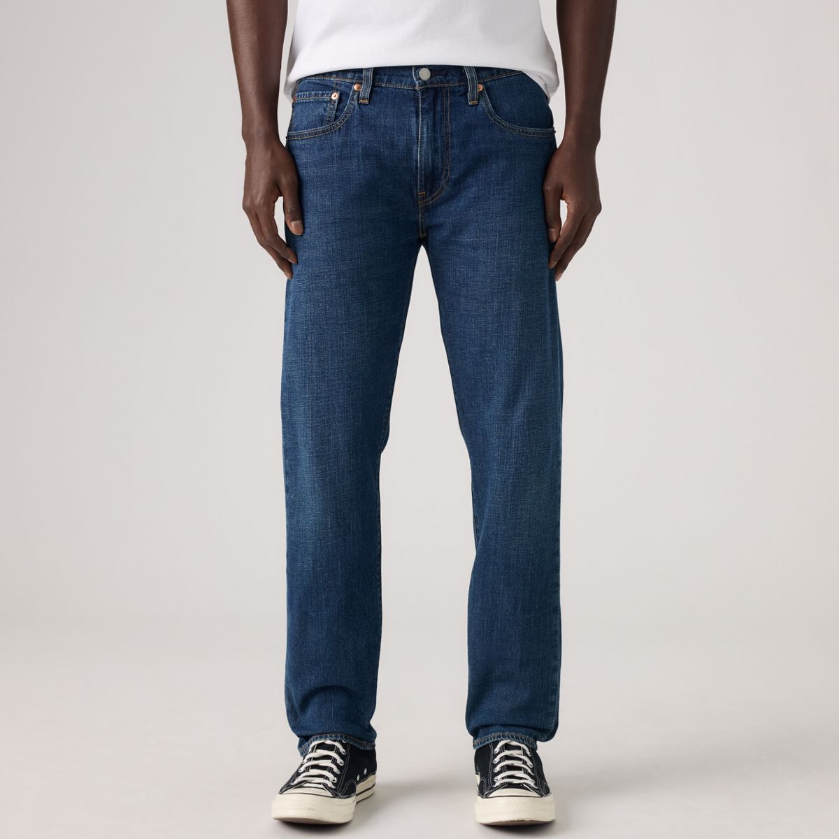 502™ Taper Linen+ Denim Men's Jeans — Part The Sea - Dark Wash