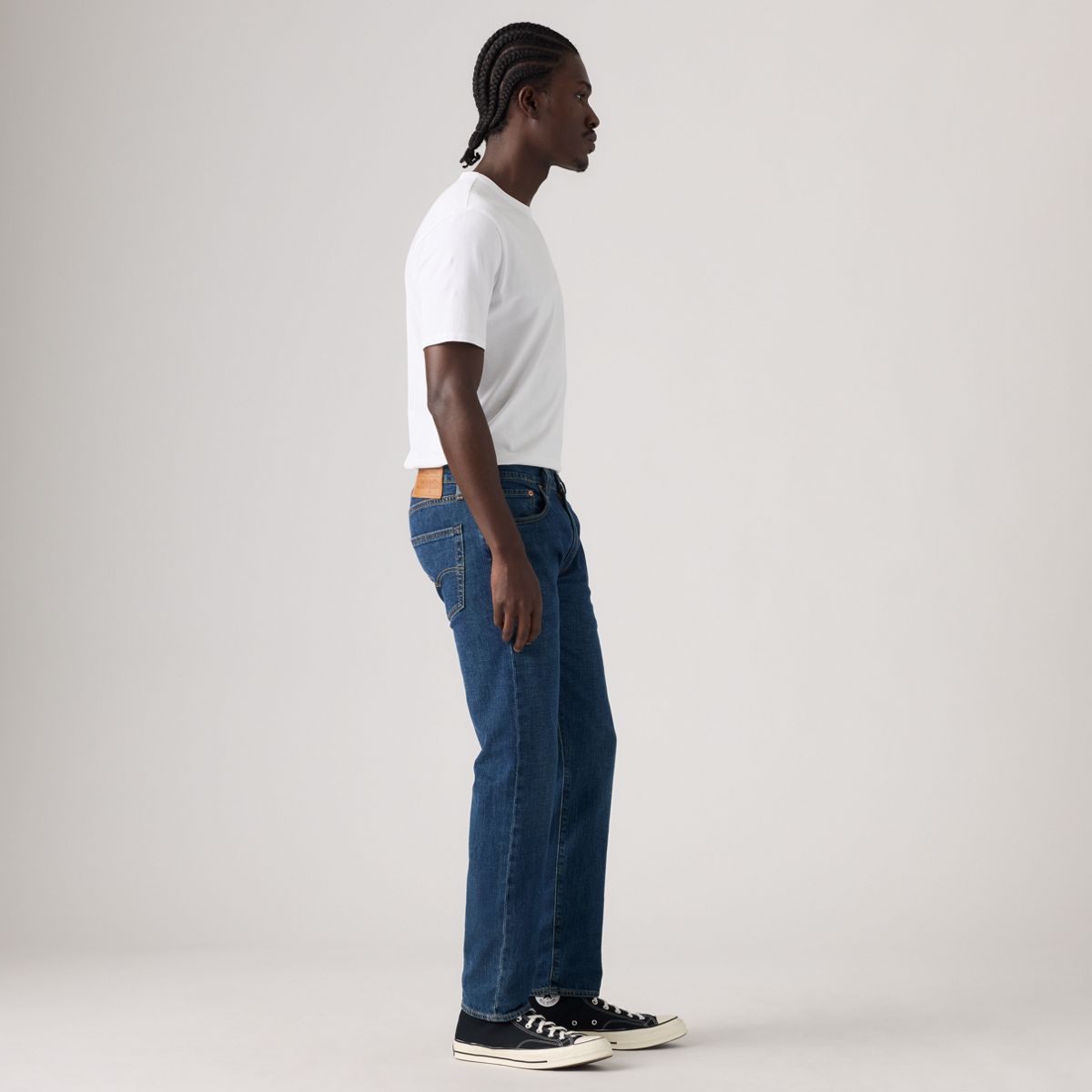 502™ Taper Linen+ Denim Men's Jeans — Part The Sea - Dark Wash