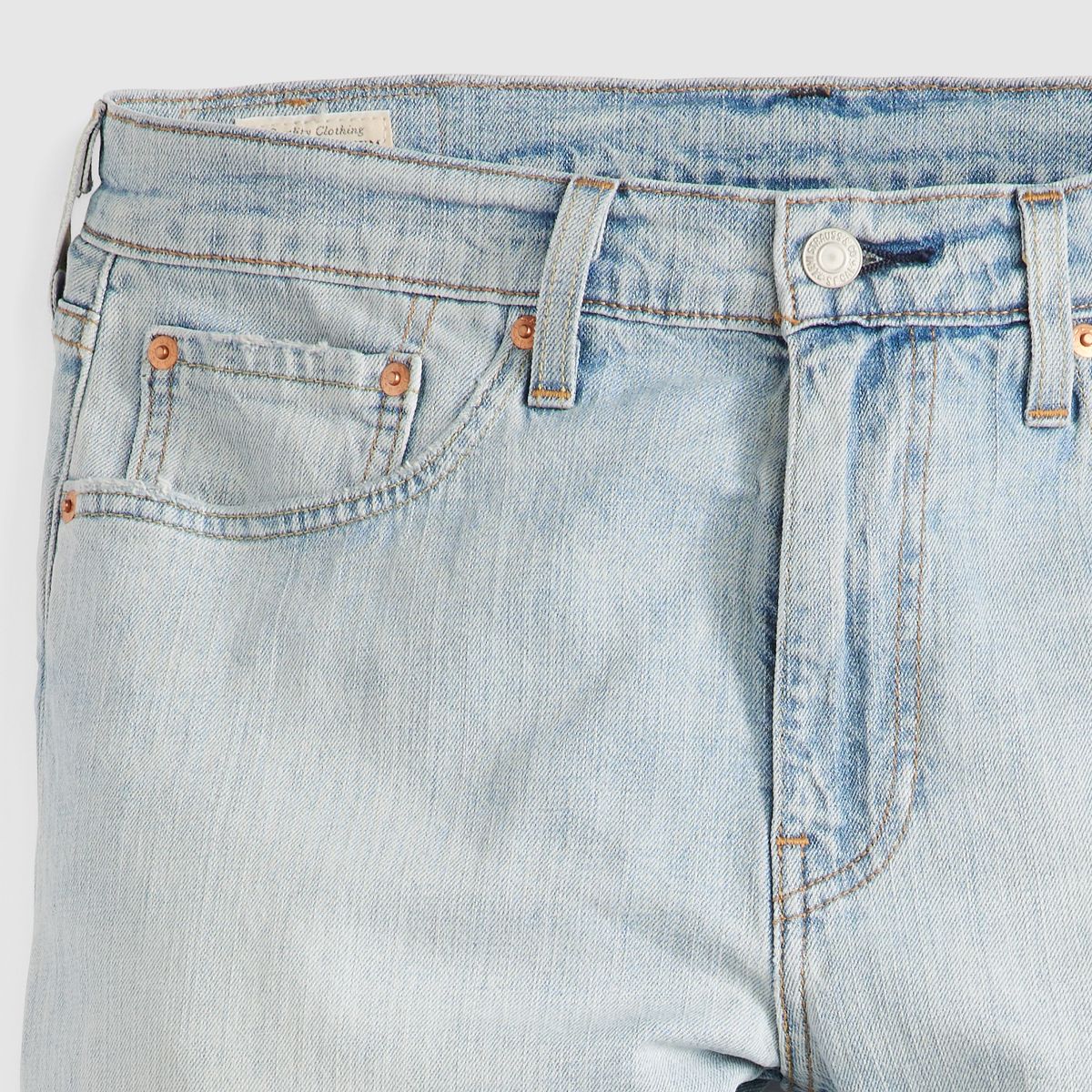 502™ Taper Linen+ Denim Men's Jeans — Pale Moonlight - Light Wash