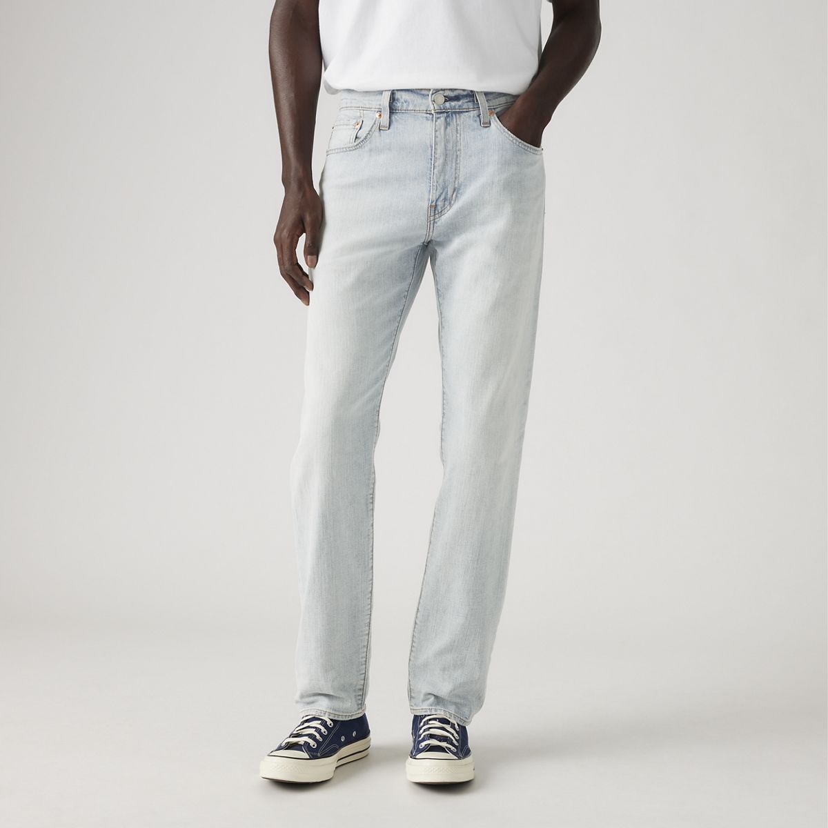 502™ Taper Linen+ Denim Men's Jeans — Pale Moonlight - Light Wash