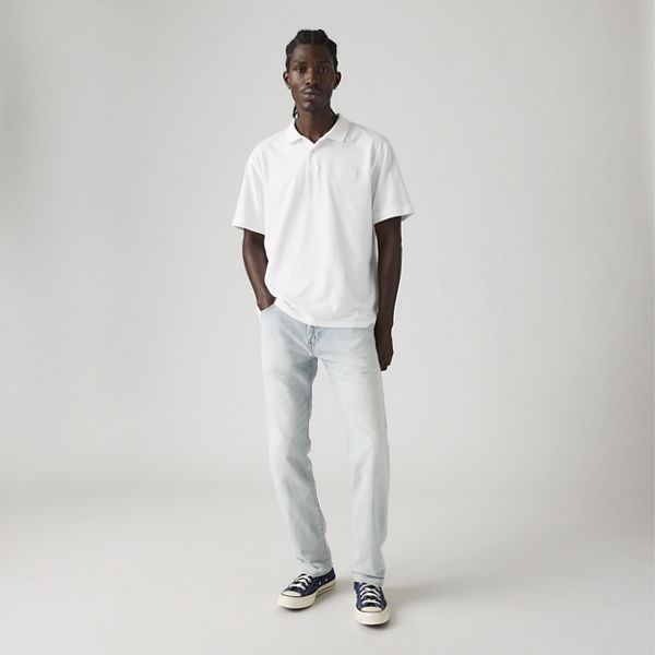 502™ Taper Linen+ Denim Men's Jeans — Pale Moonlight - Light Wash