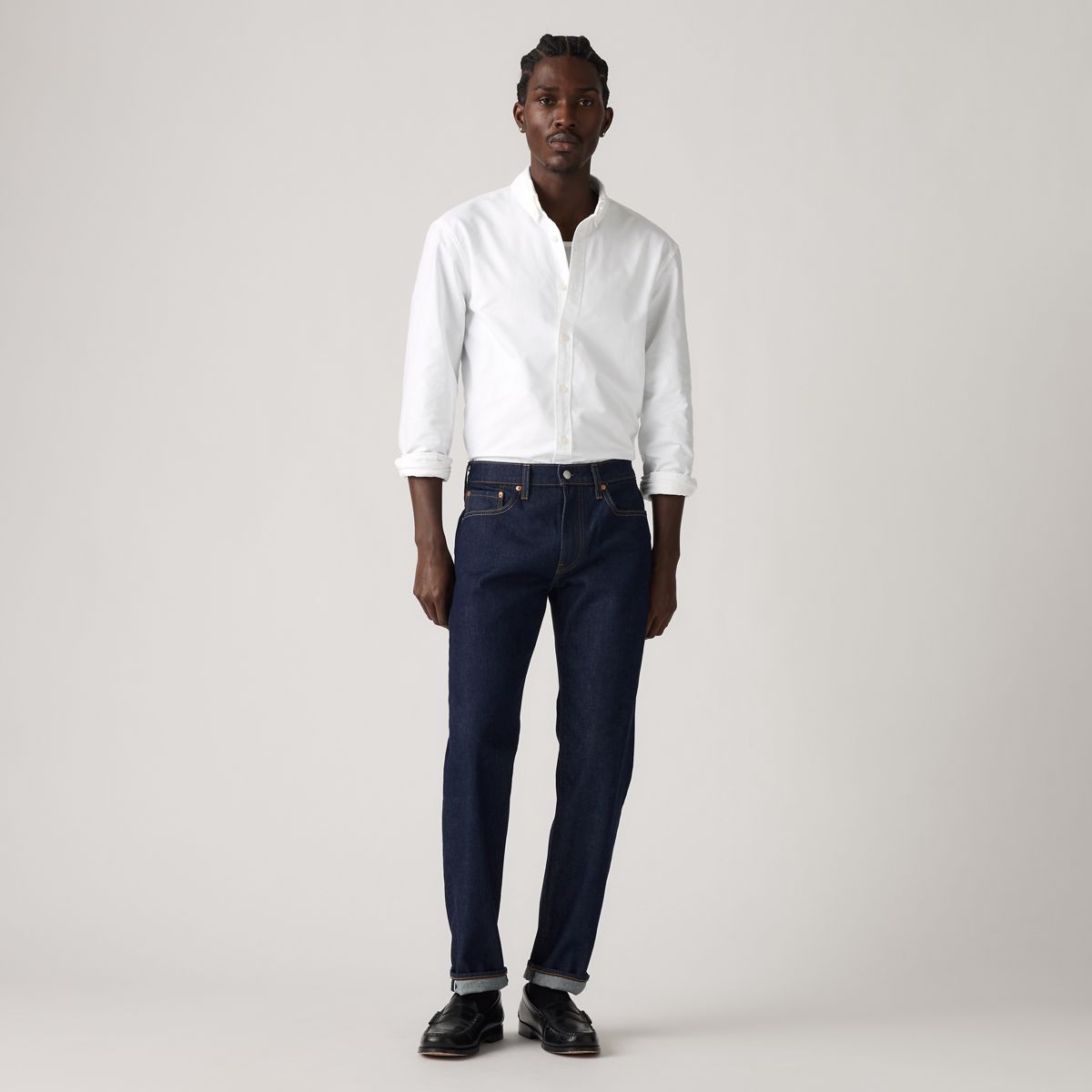 502™ Taper Selvedge Men's Jeans — Don't Be So Rigid - Dark Wash