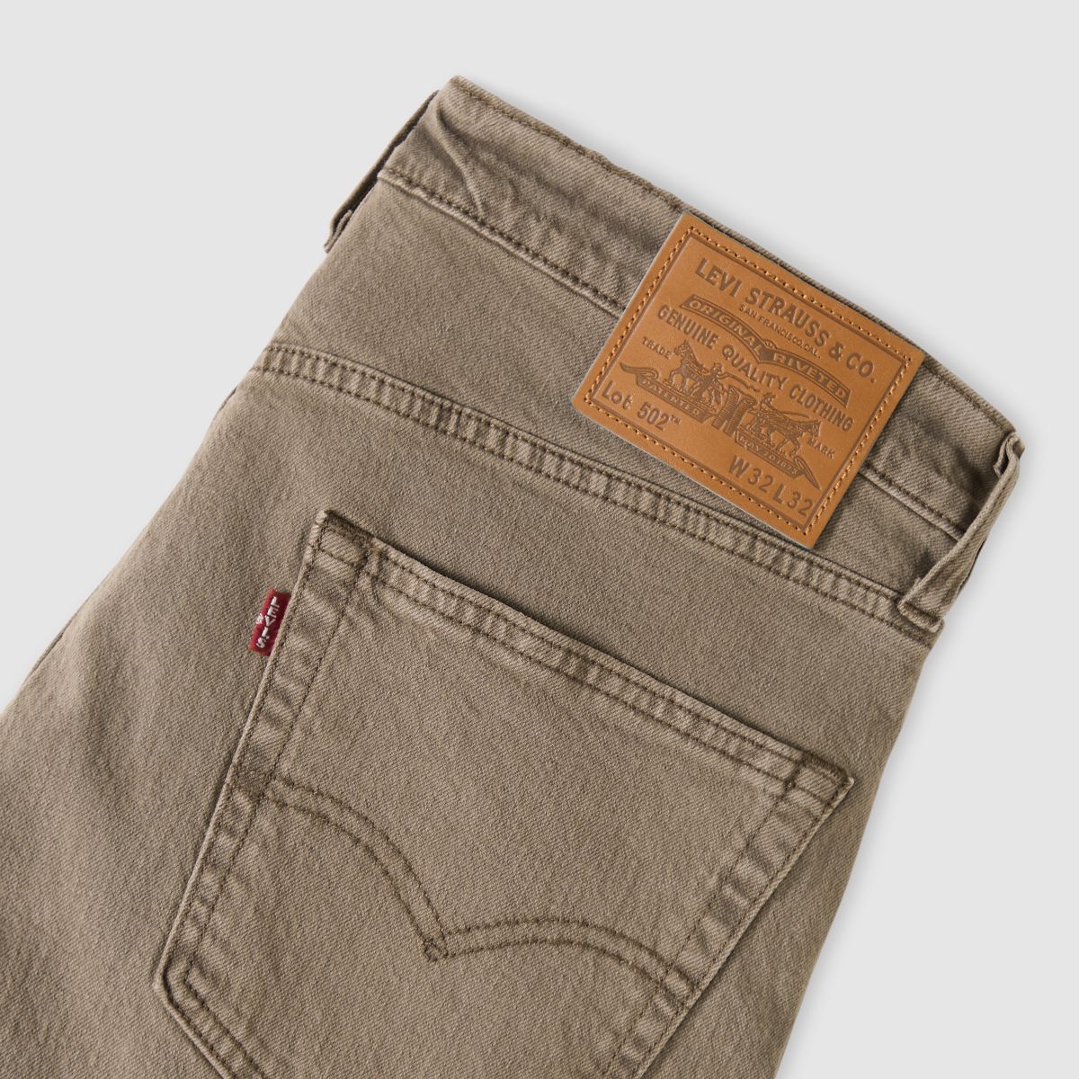 502™ Taper Selvedge Men's Jeans — Shitake Garment Dye - Brown
