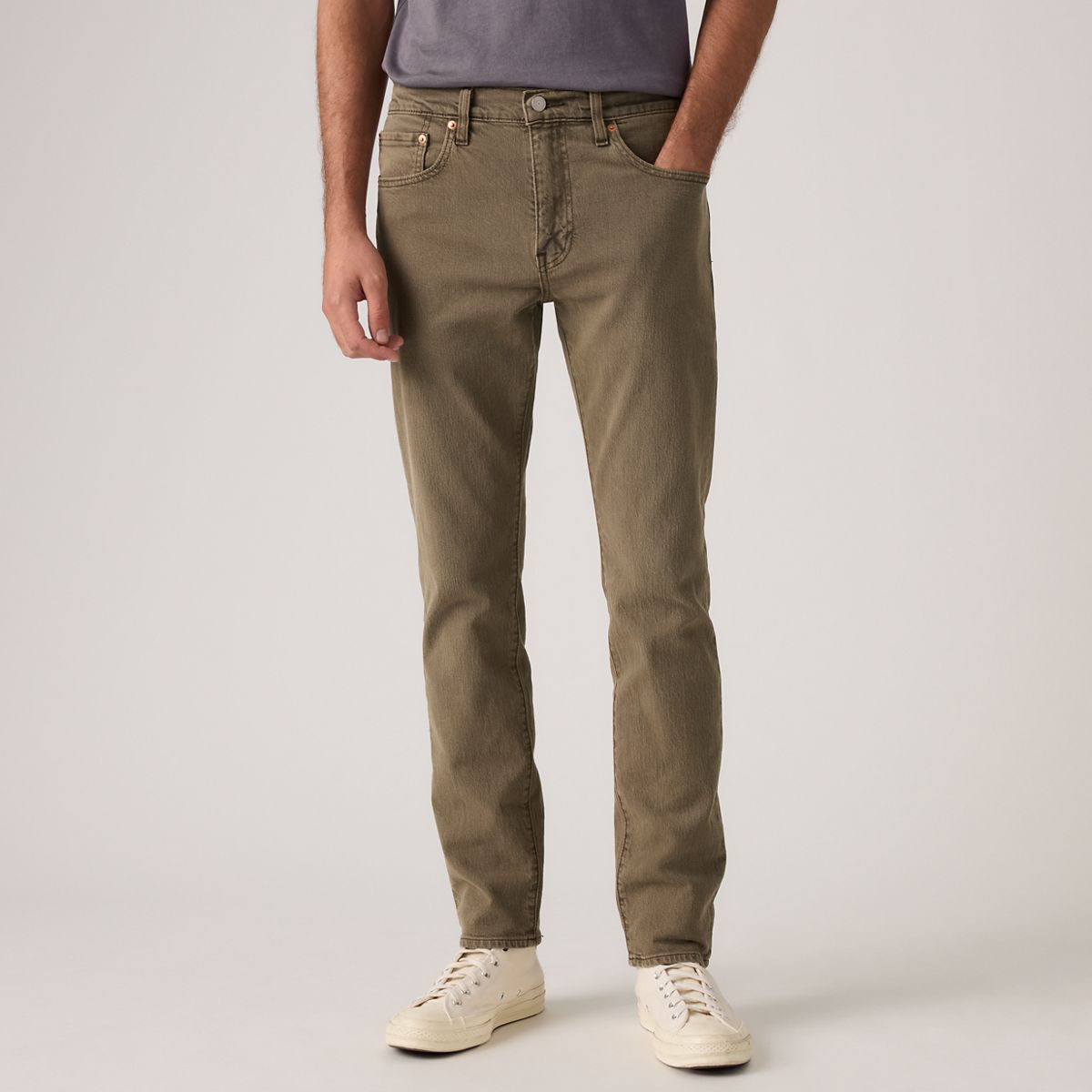 502™ Taper Selvedge Men's Jeans — Shitake Garment Dye - Brown