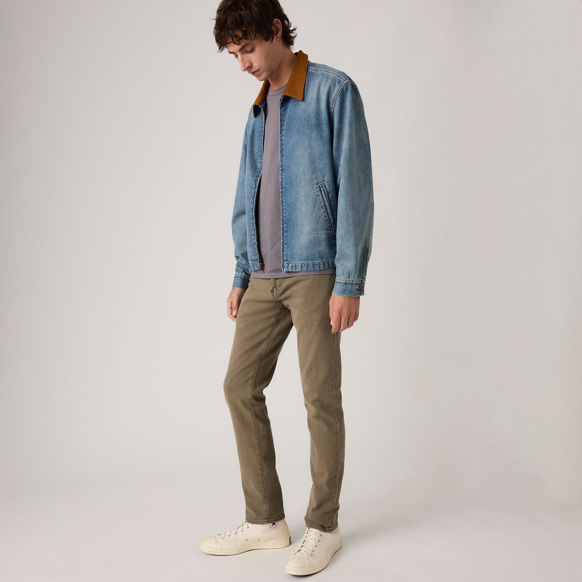 502™ Taper Selvedge Men's Jeans — Shitake Garment Dye - Brown