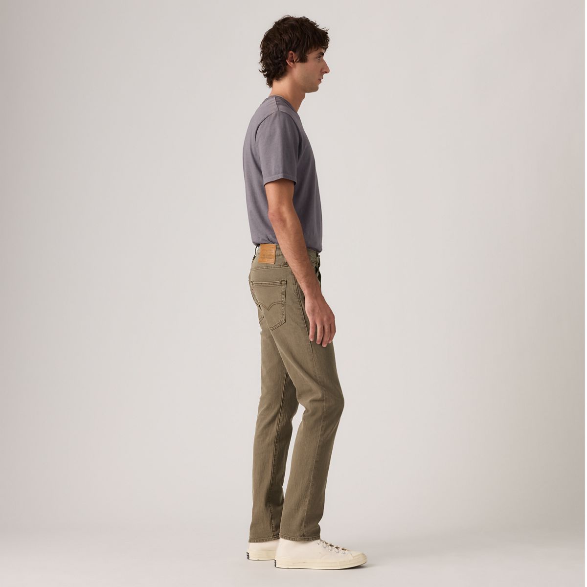 502™ Taper Selvedge Men's Jeans — Shitake Garment Dye - Brown