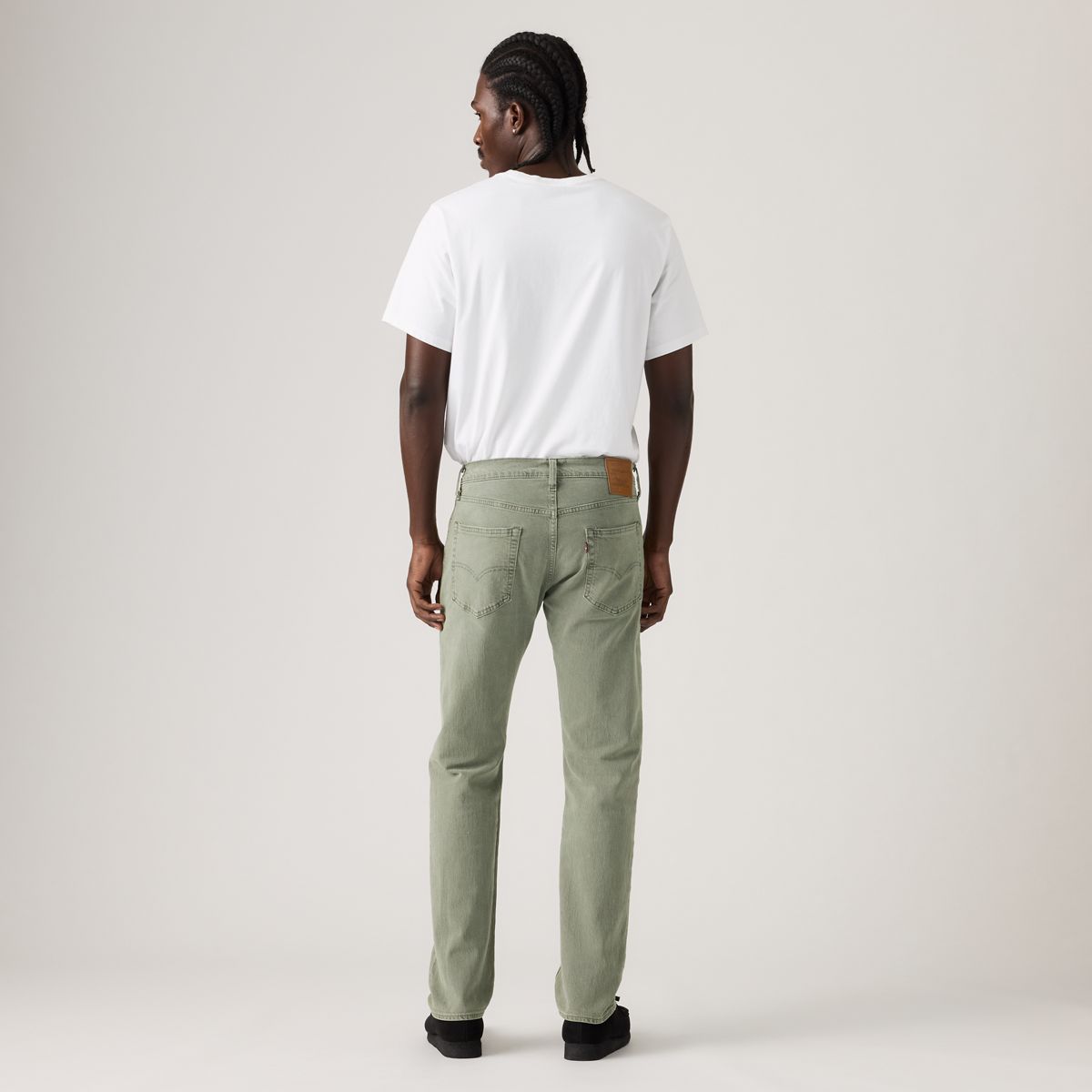 502™ Taper Selvedge Men's Jeans — Tumbled Sea Glass Garment Dye - Green