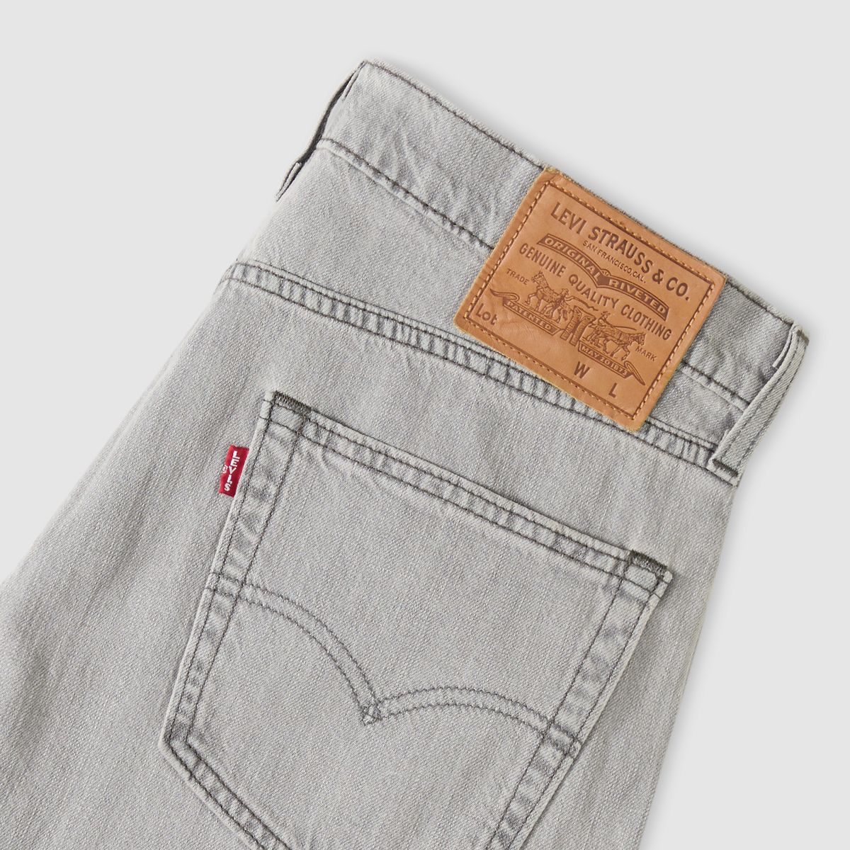 502™ Taper Selvedge Men's Jeans — Silver Haze Lightwieght - Grey