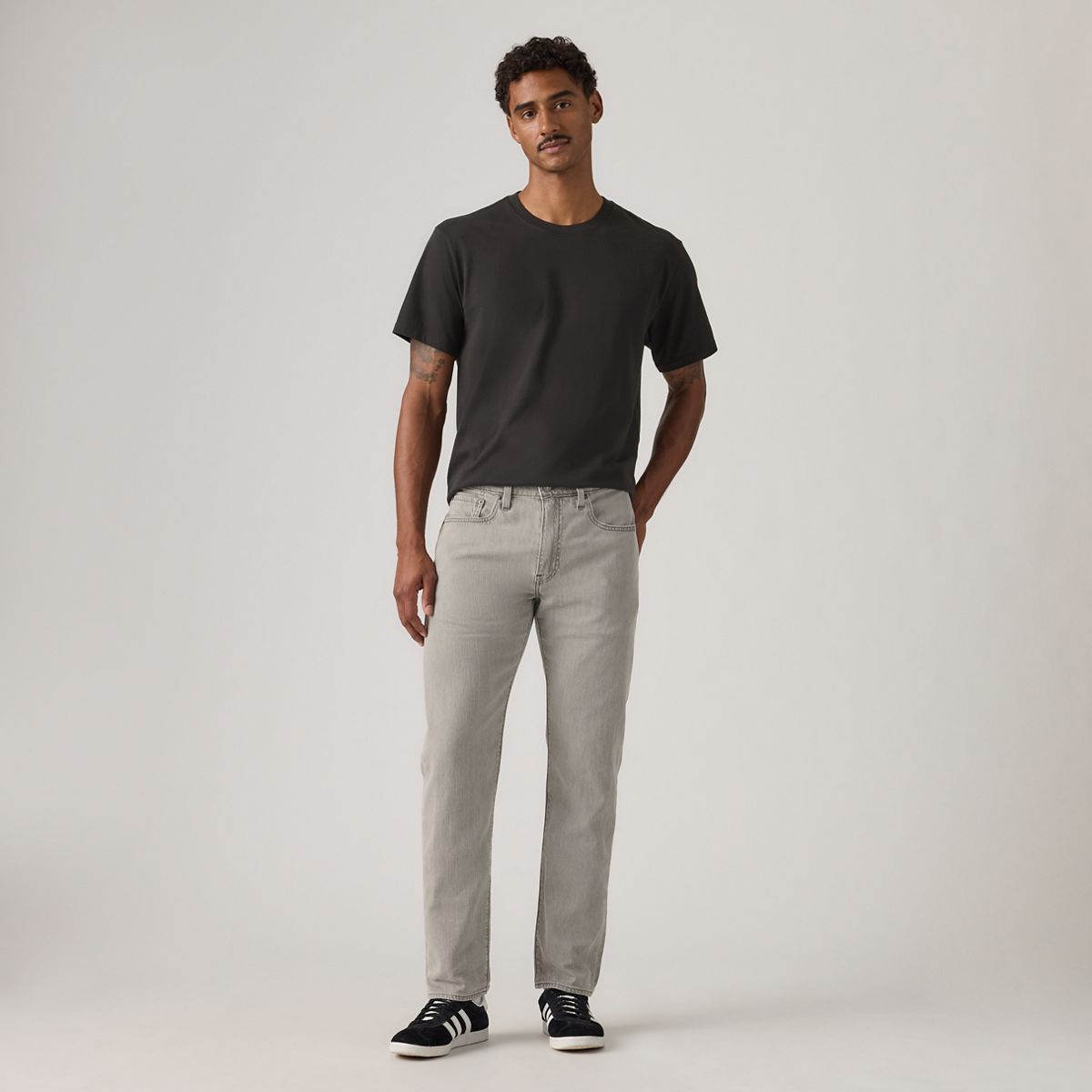 502™ Taper Selvedge Men's Jeans — Silver Haze Lightwieght - Grey