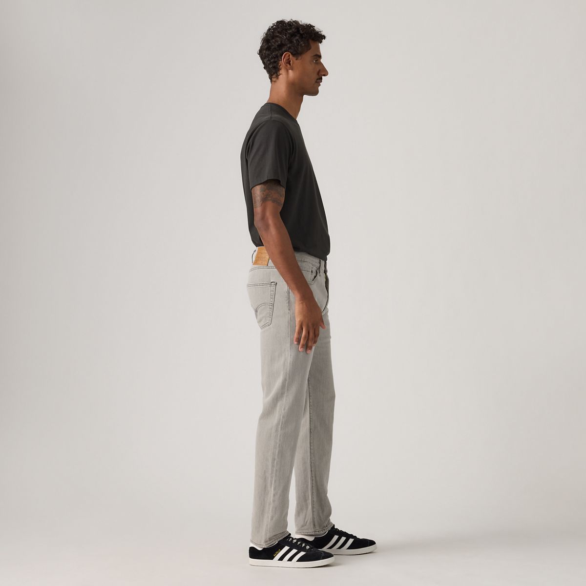 502™ Taper Selvedge Men's Jeans — Silver Haze Lightwieght - Grey