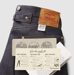 1933 501® Original Selvedge Men's Jeans — Rigid Selvedge - Dark Wash 9