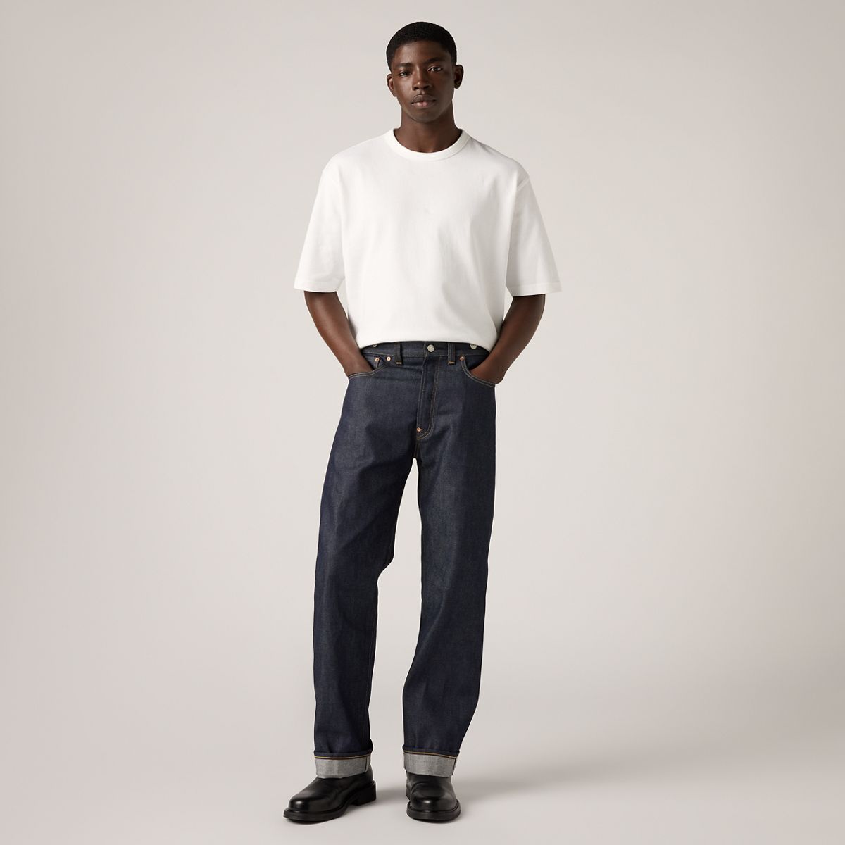 1933 501® Original Selvedge Men's Jeans — Rigid Selvedge - Dark Wash