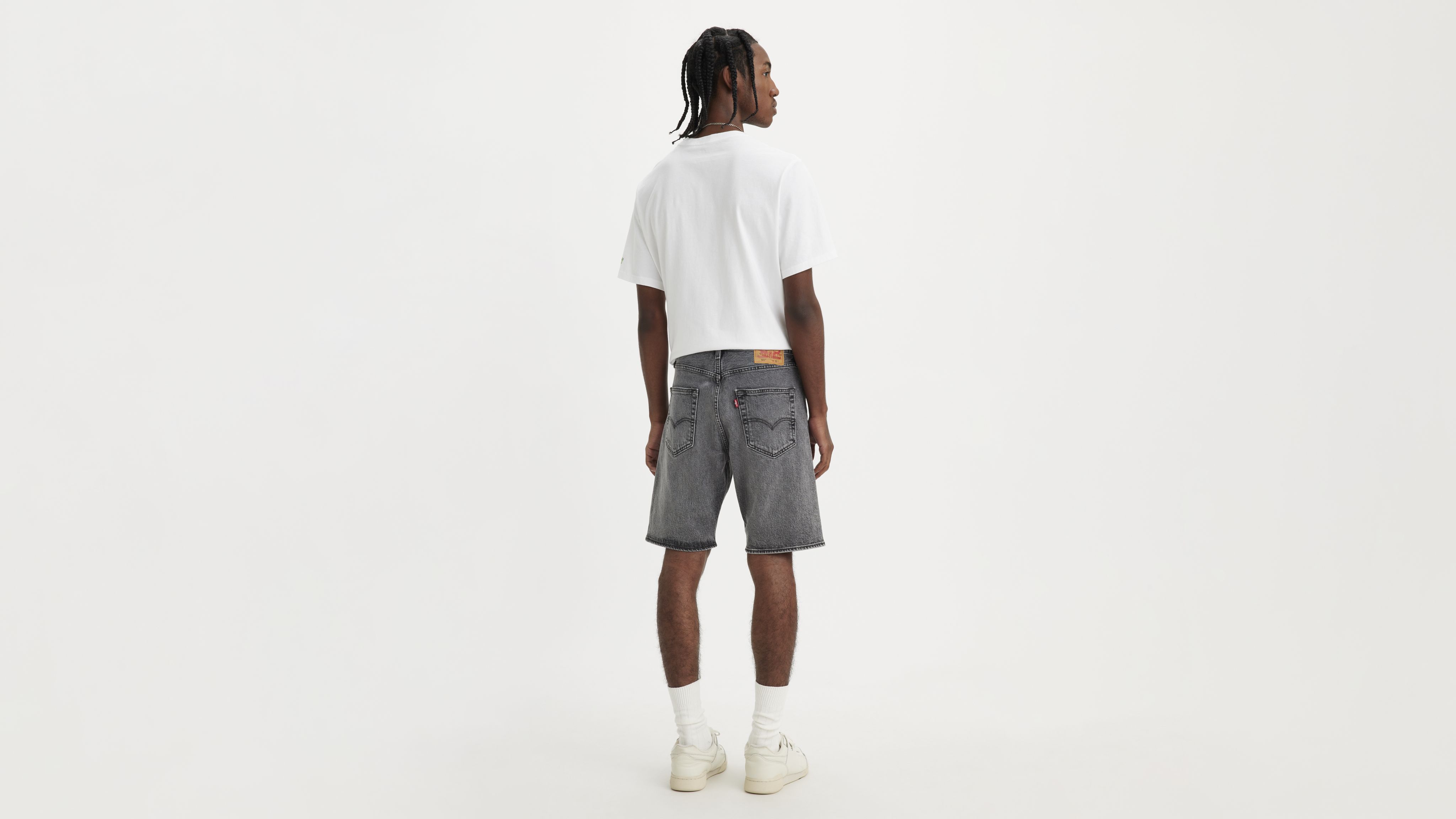 パンツ BOHEMSEO DESTROYED GRAY DENIM SHORTS BOHEMIAN SEOUL】BOHEMSEO DESTROYED GRAY DENIM SHORTS (BOHEMSEO