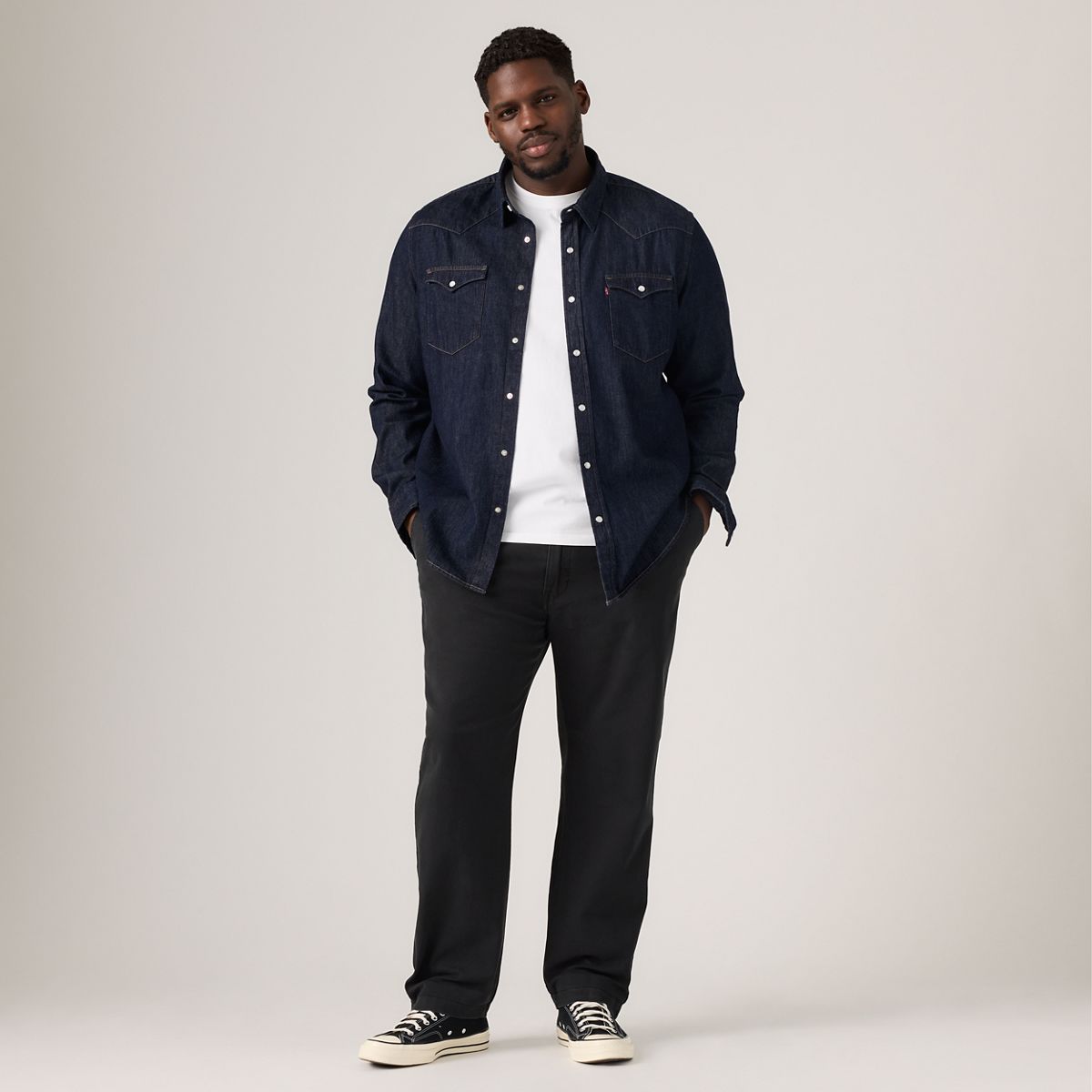 XX Chino Standard Taper Pants (Big & Tall) — Mineral Black - Black