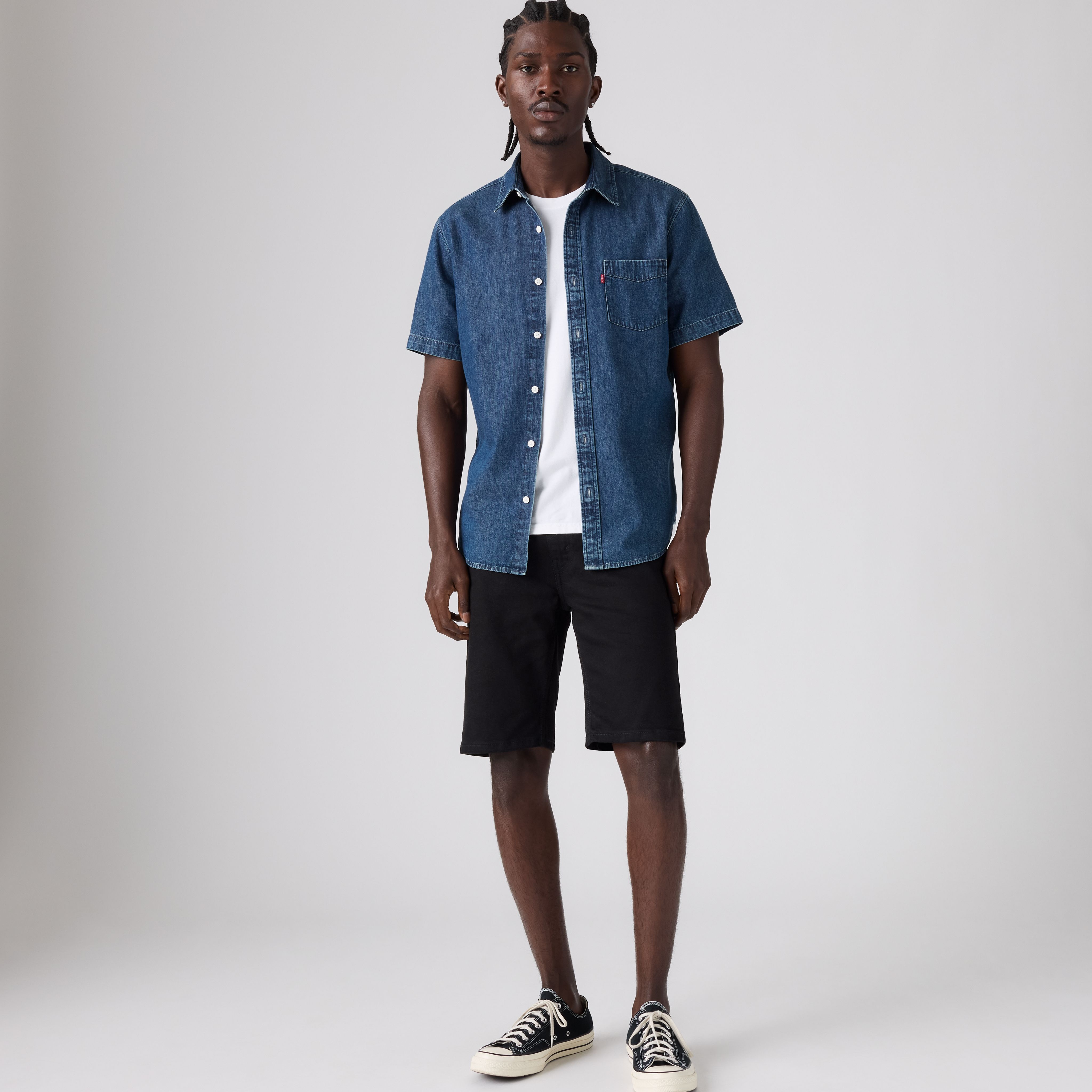 Short 405 standard 10" en denim pour homme 1