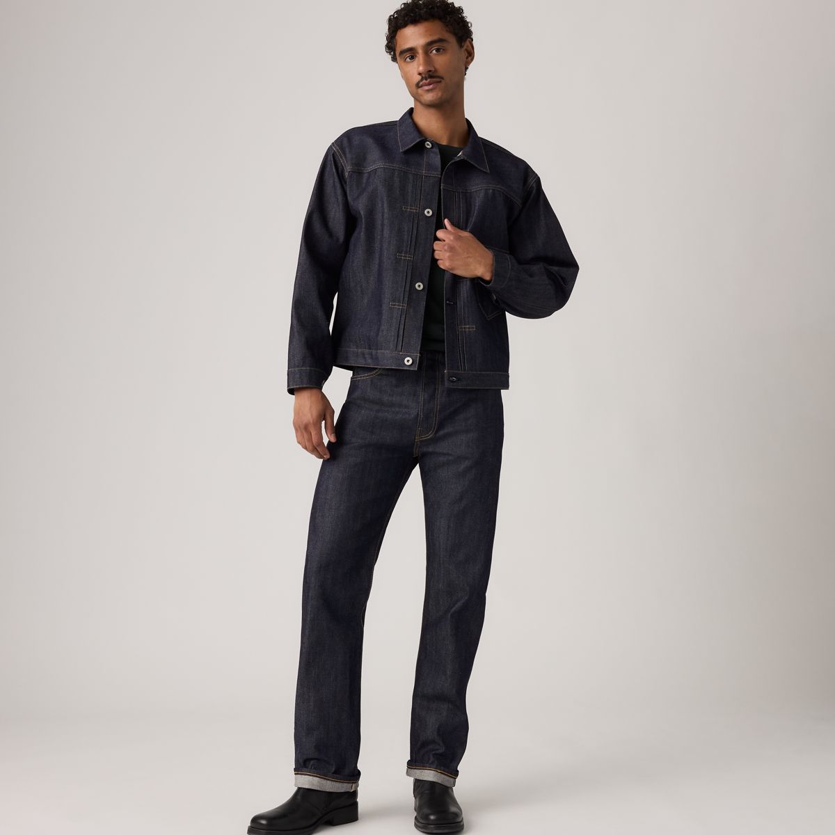1944 501® Original Selvedge Men's Jeans — Dark Indigo Organic - Dark Wash