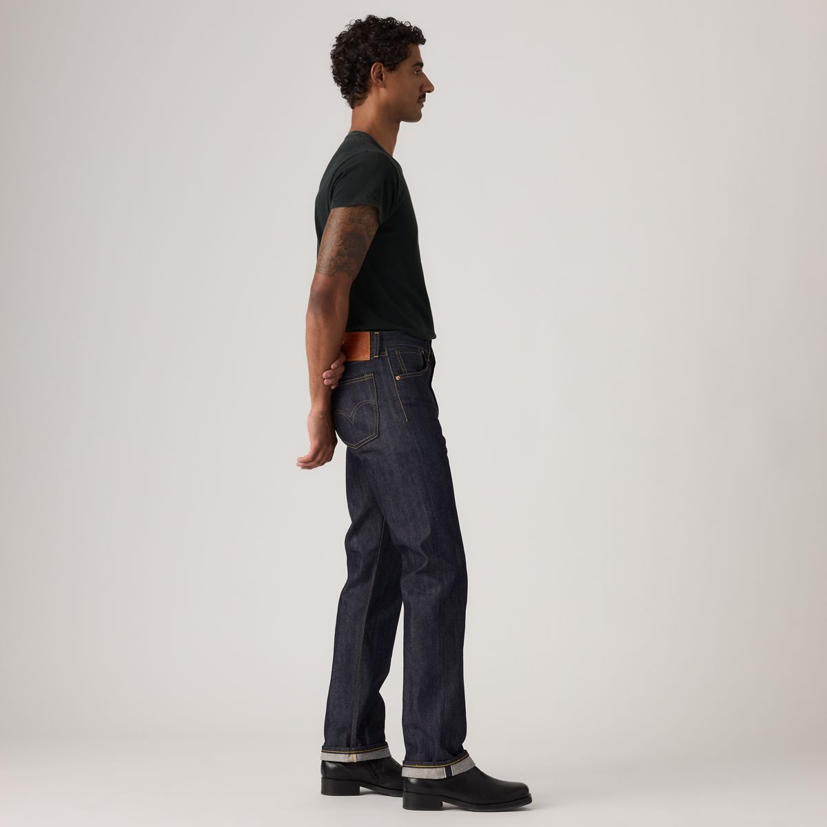 1944 501® Original Selvedge Men's Jeans — Dark Indigo Organic - Dark Wash