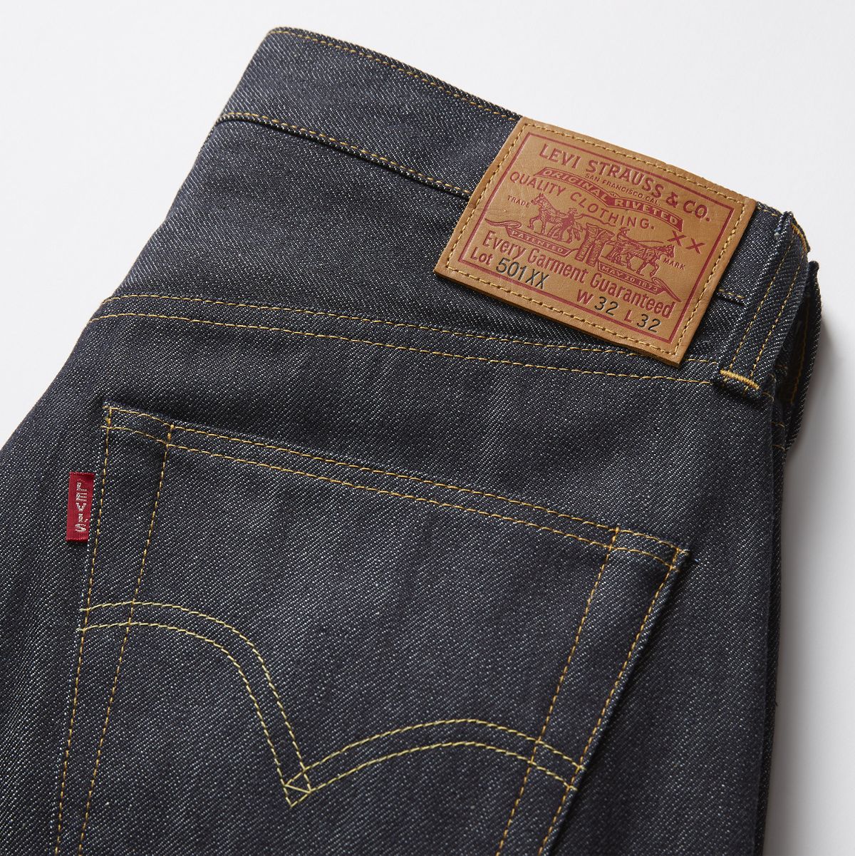 1947 501® Original Selvedge Men's Jeans — Dark Indigo Organic - Dark Wash