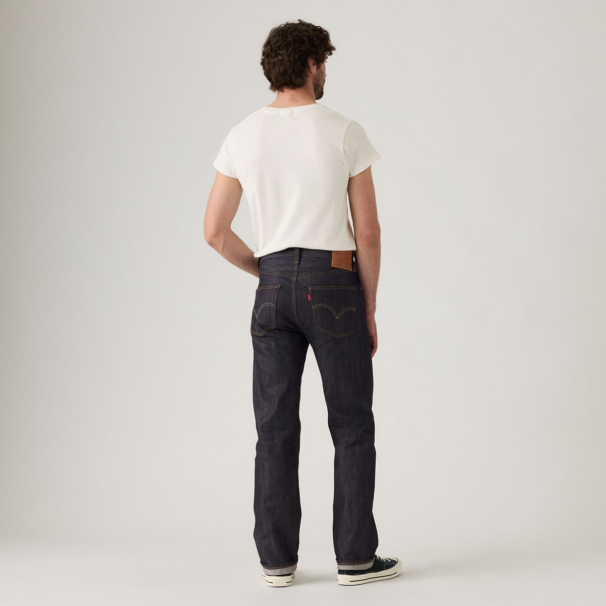 1947 501® Original Selvedge Men's Jeans — Dark Indigo Organic - Dark Wash
