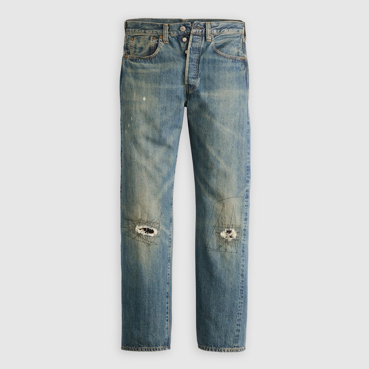 1947 501® Original Selvedge Men's Jeans — Mestang - Medium Wash