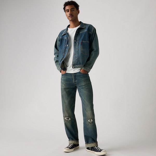 1947 501® Original Selvedge Men's Jeans — Mestang - Medium Wash
