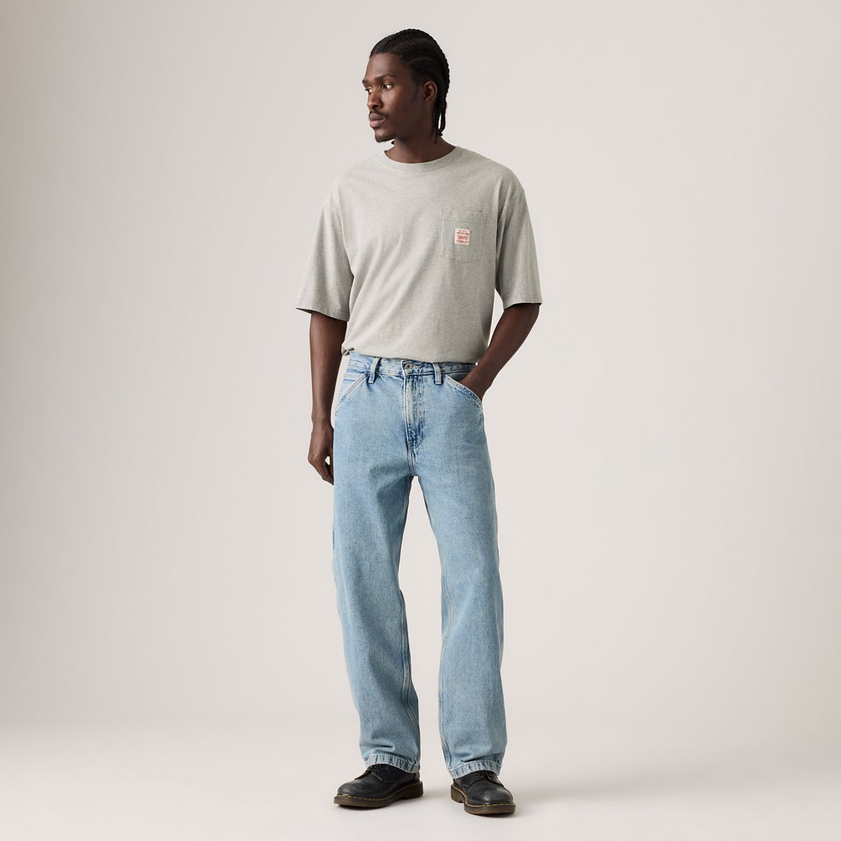 568™ Loose Straight Carpenter Men's Jeans — Put In Work - Medium Wash