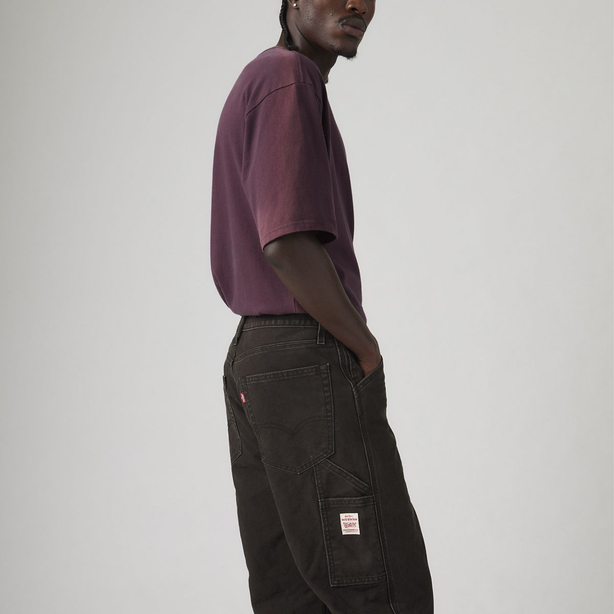 568™ Loose Straight Carpenter Men's Jeans — Every Night Meteorite - Black