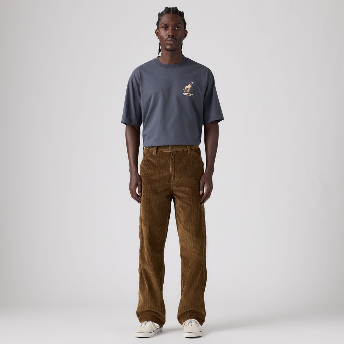 568™ Loose Straight Corduroy Carpenter Men's Jeans — Desert Palm - Brown