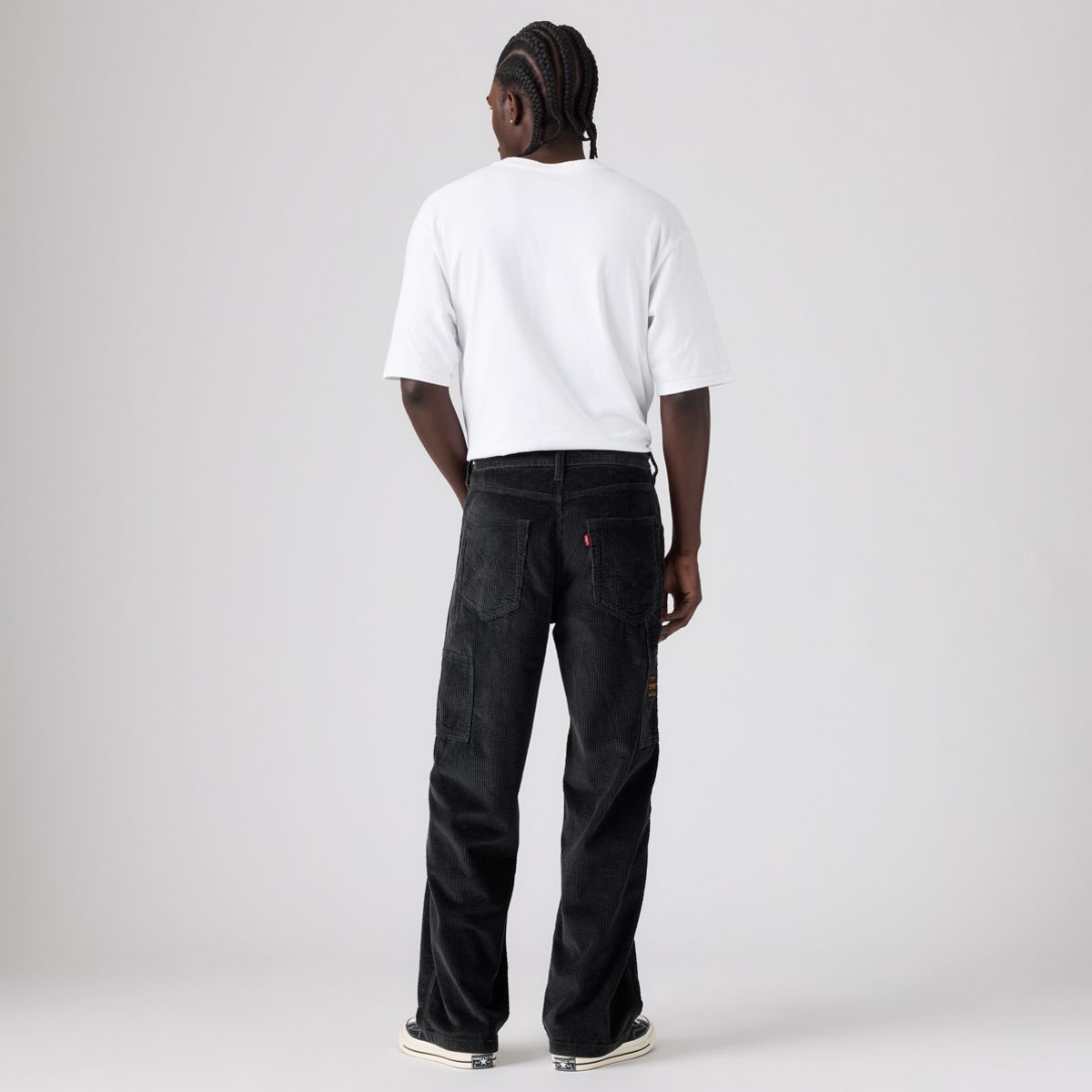 568™ Loose Straight Corduroy Carpenter Men's Jeans — Perfect Storm - Black