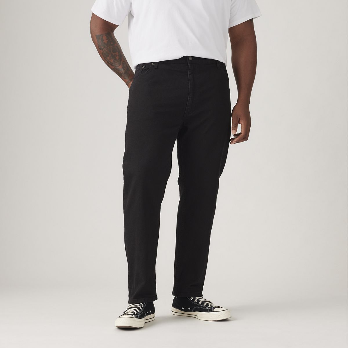 502™ Taper Men's Jeans (Big & Tall) — Native Cali - Black