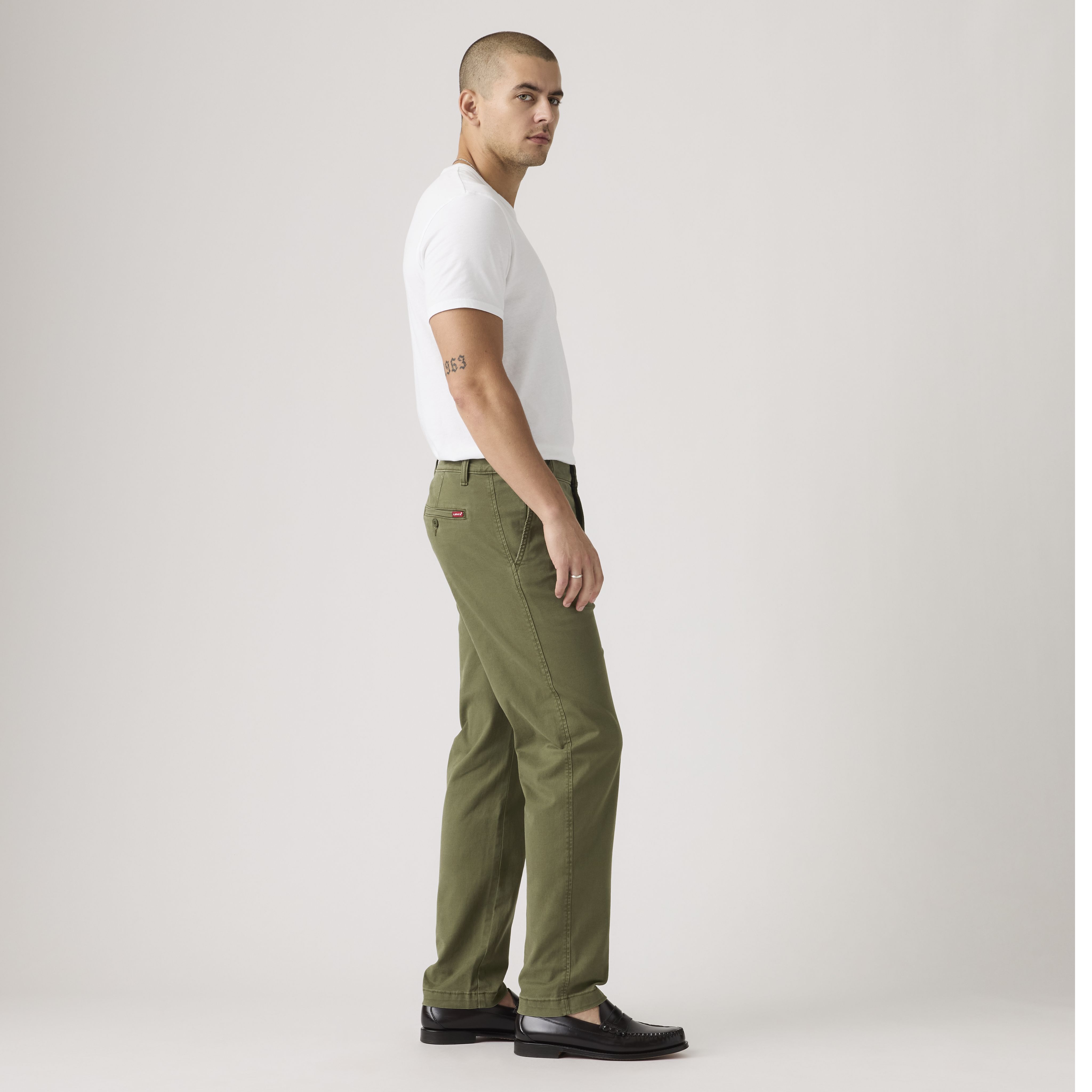 Indsnævrede XX chinobukser med almindelig pasform 4