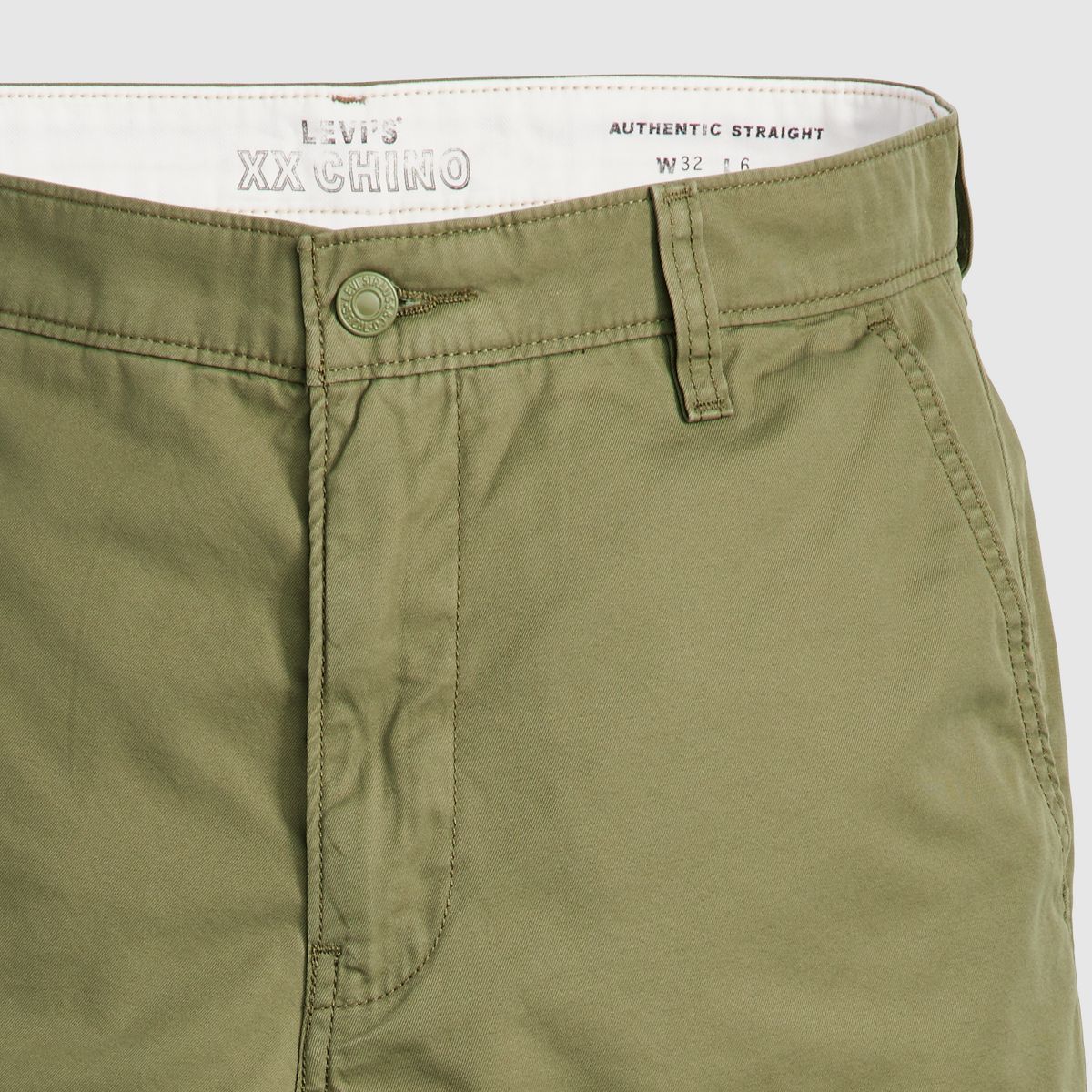 XX Chino Authentic Relaxed Seersucker 8" Men's Shorts — Deep Lichen Green - Green