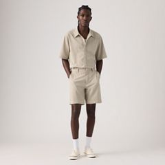 XX Chino Authentic Relaxed Seersucker 8" Men's Shorts — Cadiz Plaid Silver Birch - Brown 5