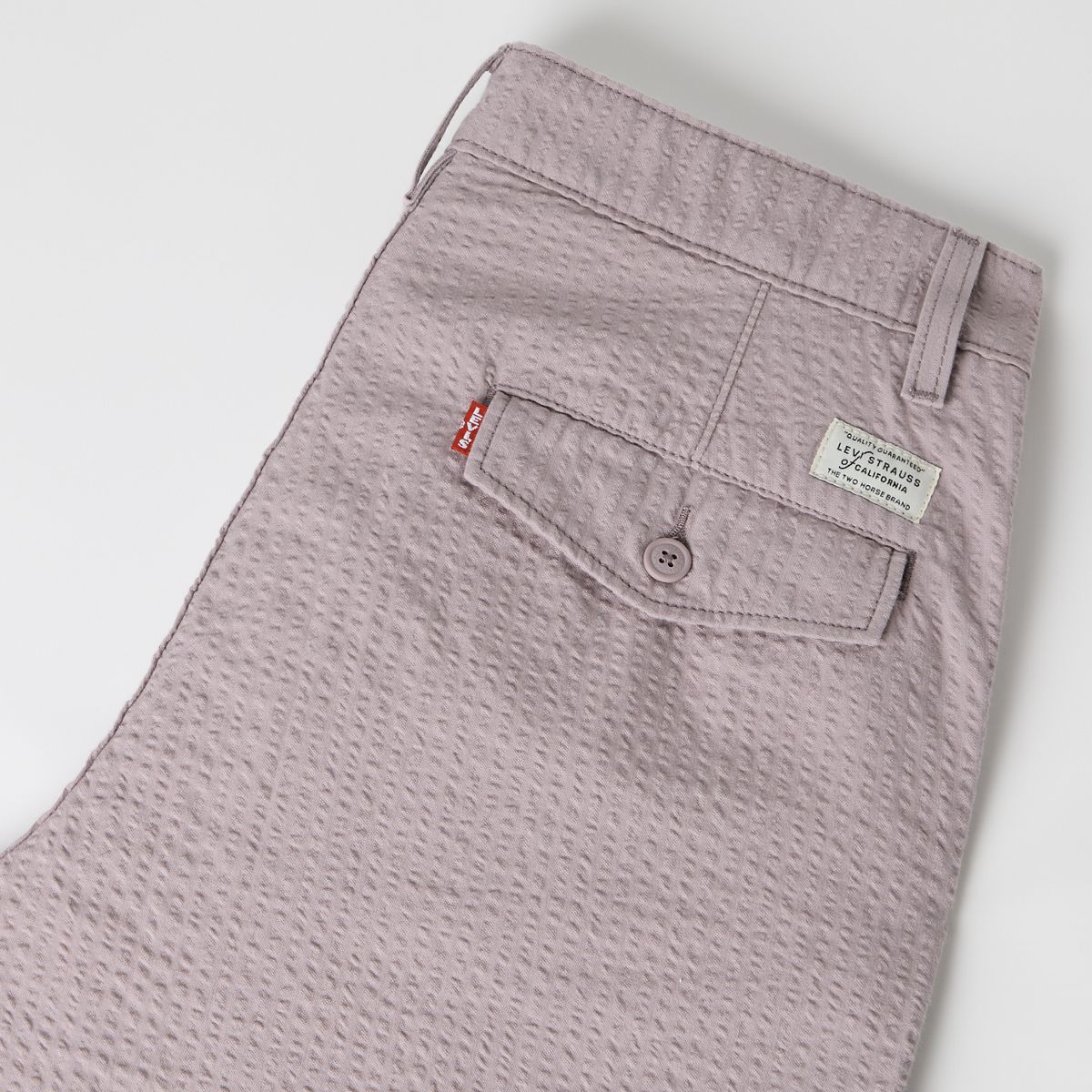 XX Chino Authentic Relaxed Seersucker 8" Men's Shorts — Quail - Purple